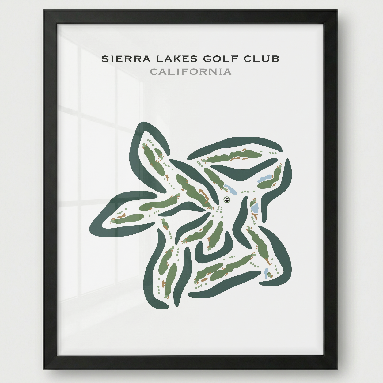 Sierra Lakes Golf Club, California - Printed Golf Courses