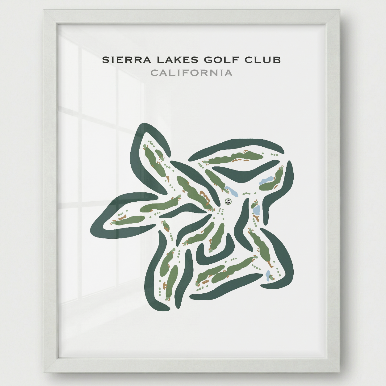 Sierra Lakes Golf Club, California - Printed Golf Courses