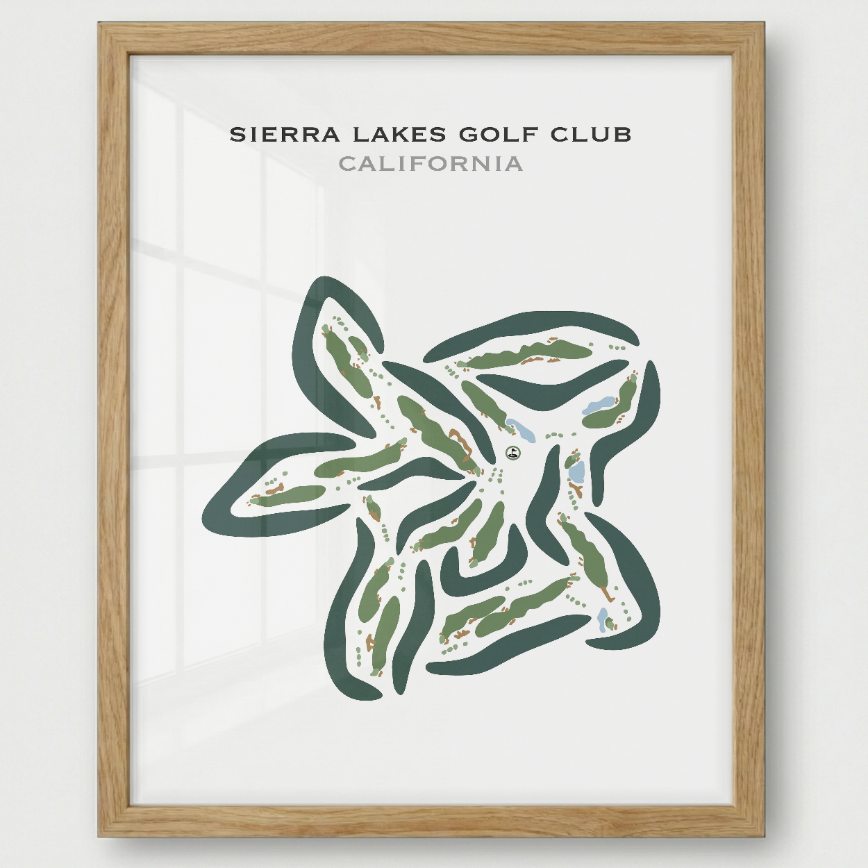 Sierra Lakes Golf Club, California - Printed Golf Courses