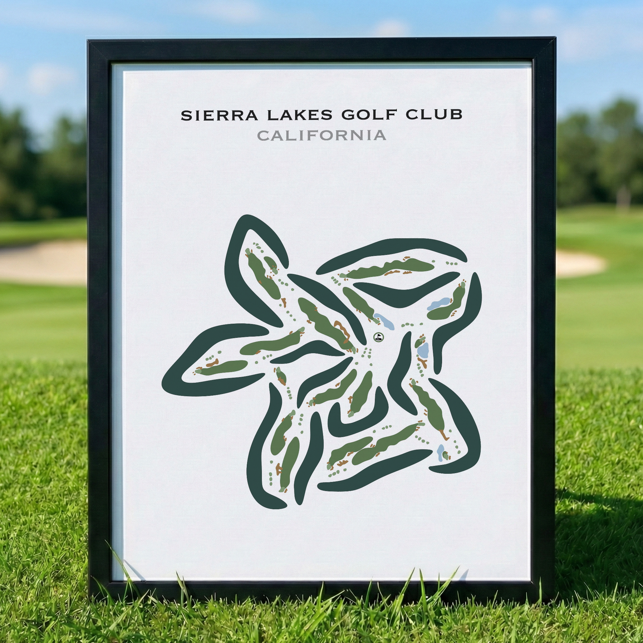 Sierra Lakes Golf Club, California - Printed Golf Courses