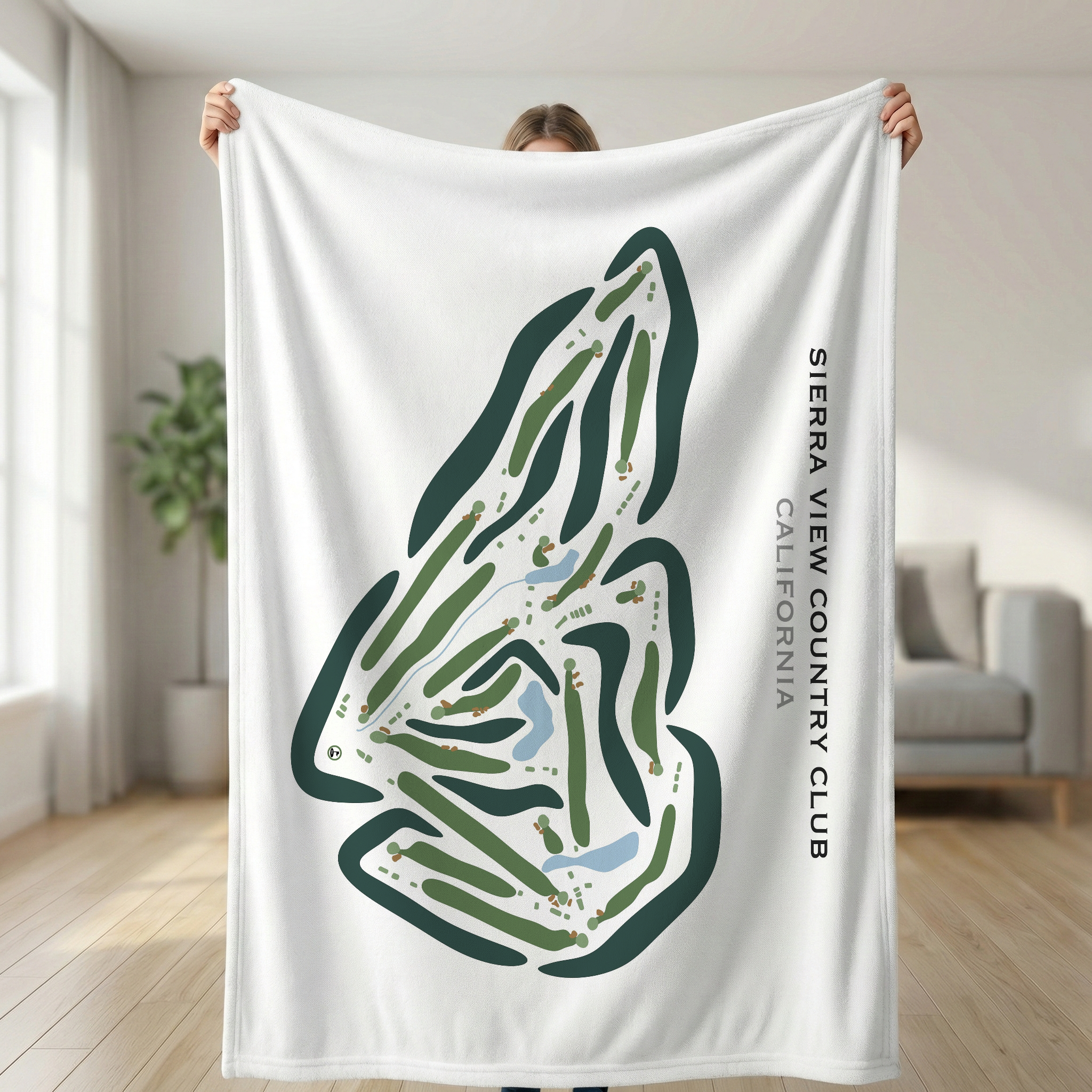 Sierra View Country Club, California - Printed Golf Courses