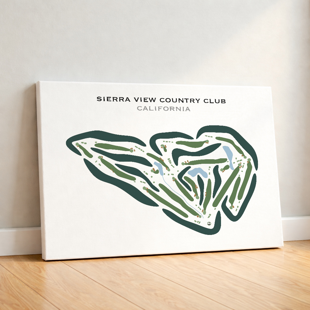 Sierra View Country Club, California - Printed Golf Courses