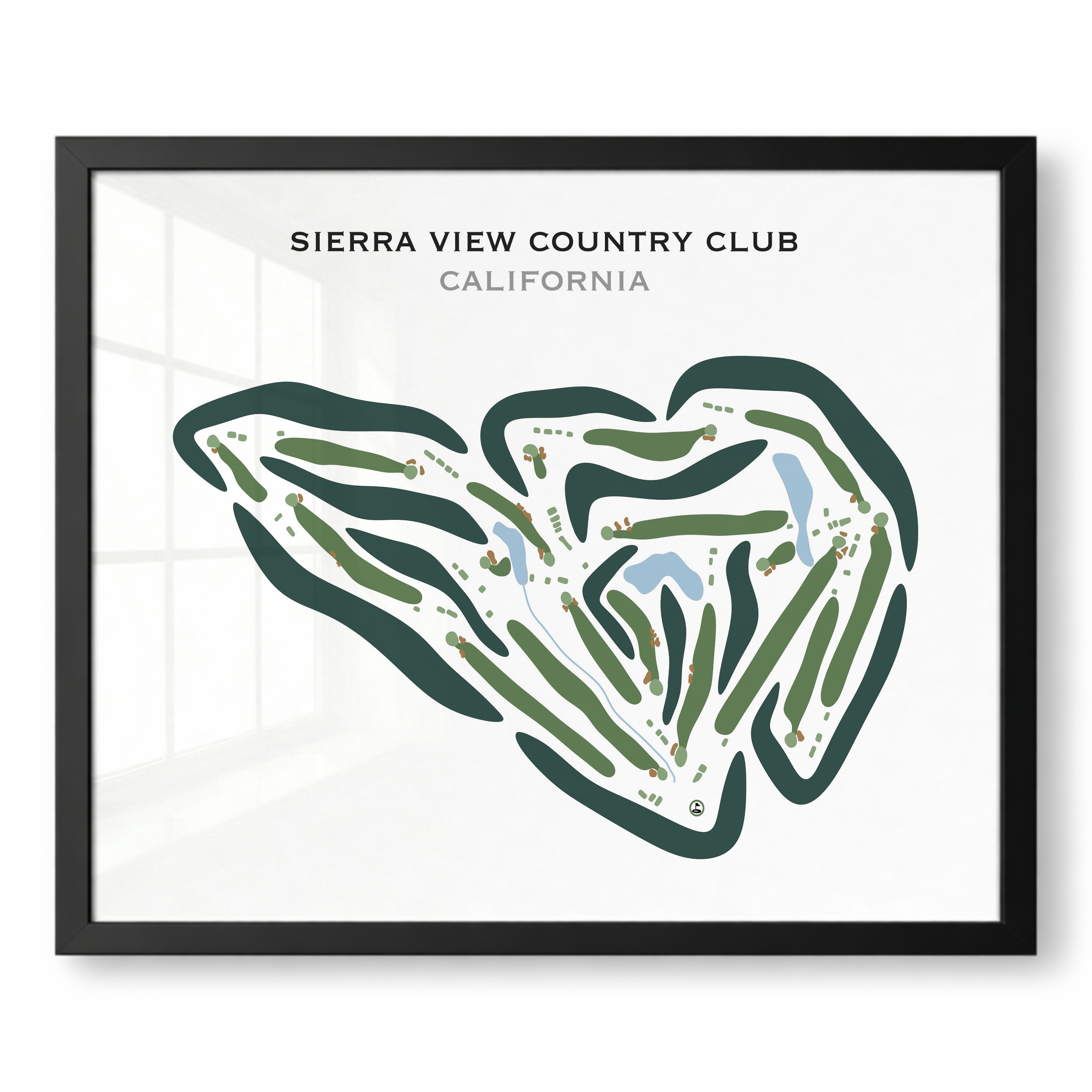 Sierra View Country Club, California - Printed Golf Courses