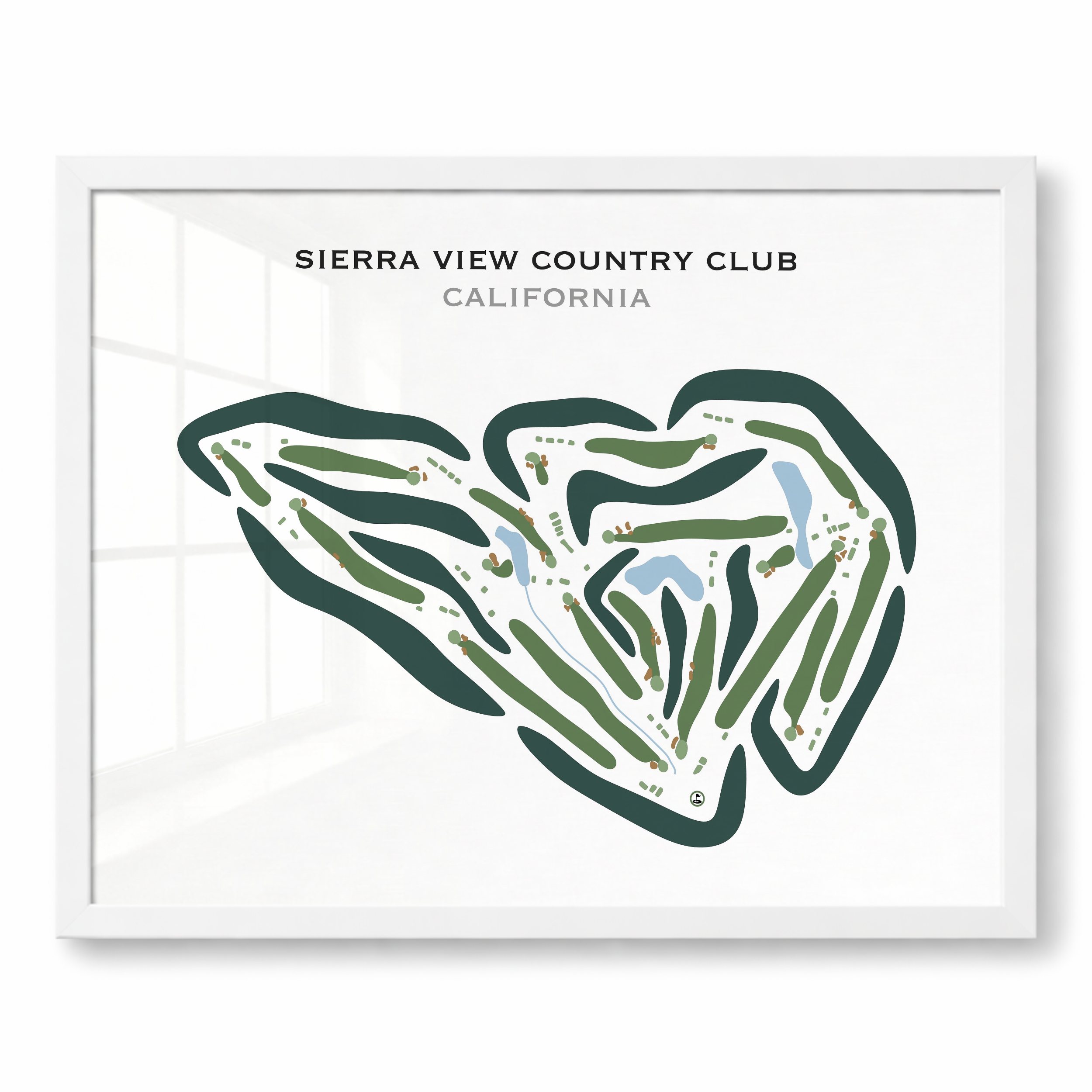 Sierra View Country Club, California - Printed Golf Courses