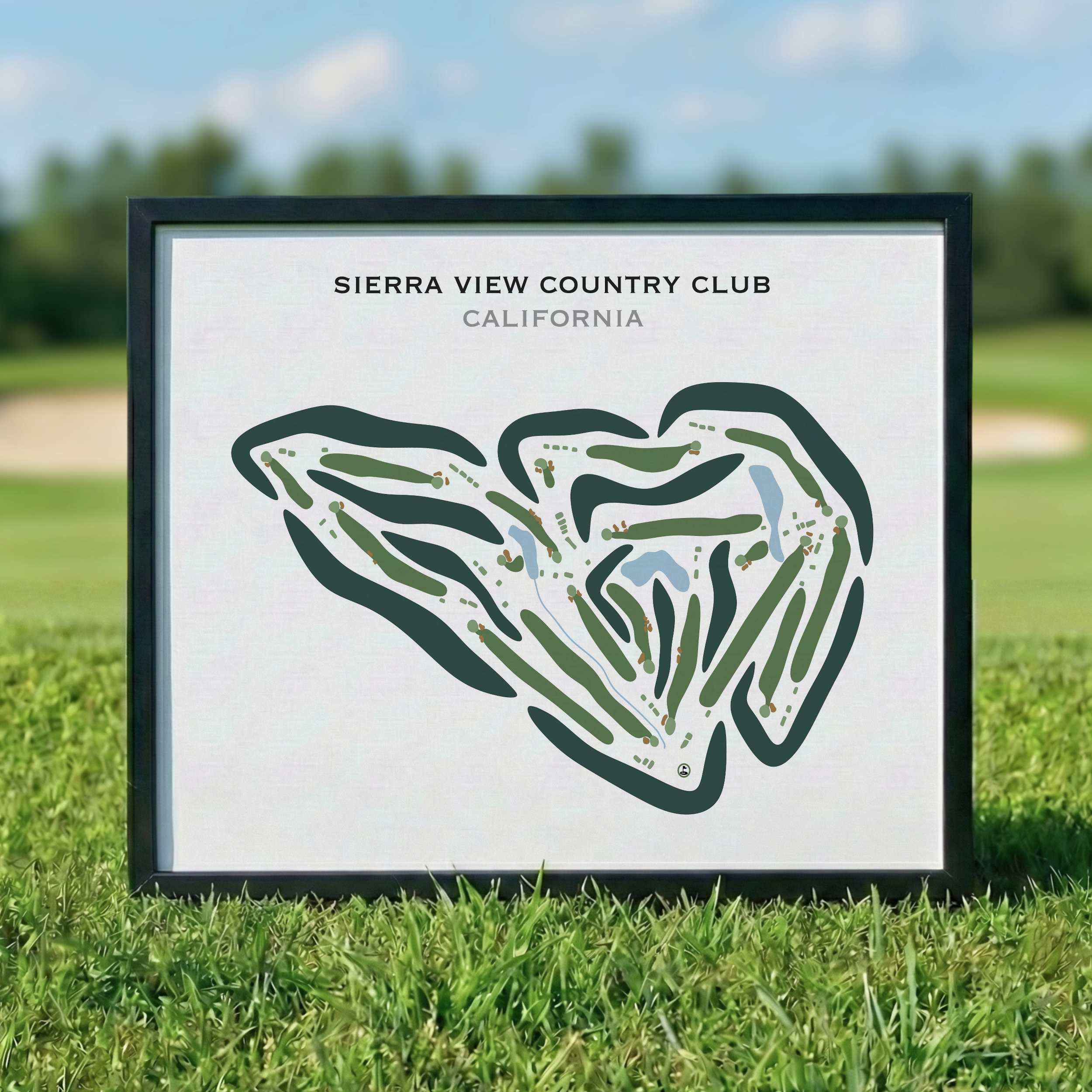 Sierra View Country Club, California - Printed Golf Courses