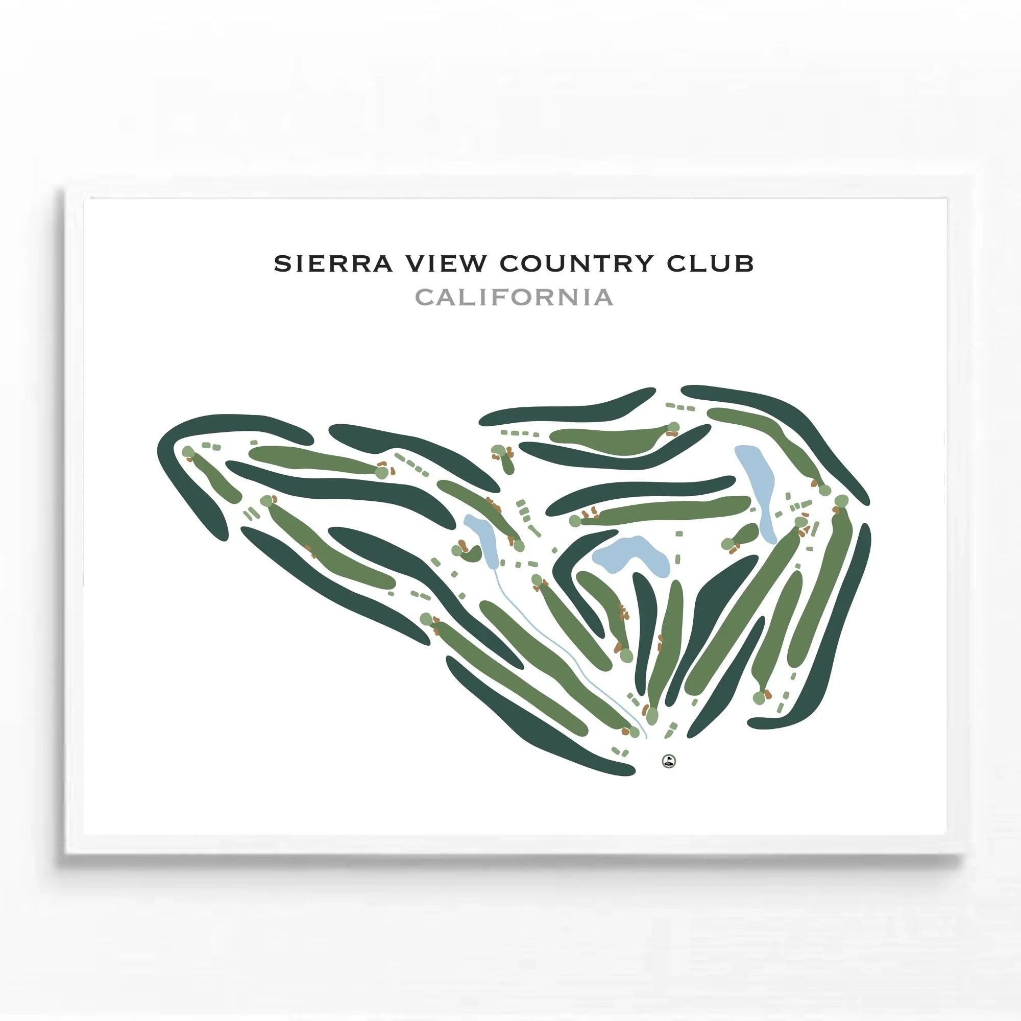Sierra View Country Club, California - Printed Golf Course