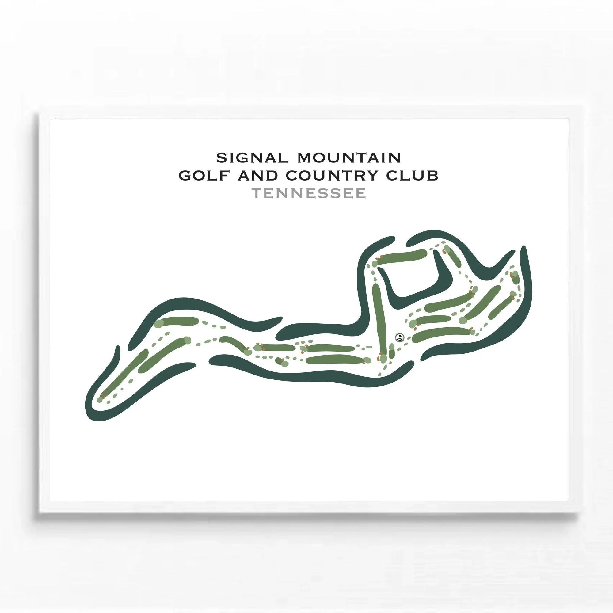 Signal Mountain Golf & Country Club, Tennessee - Printed Golf Courses