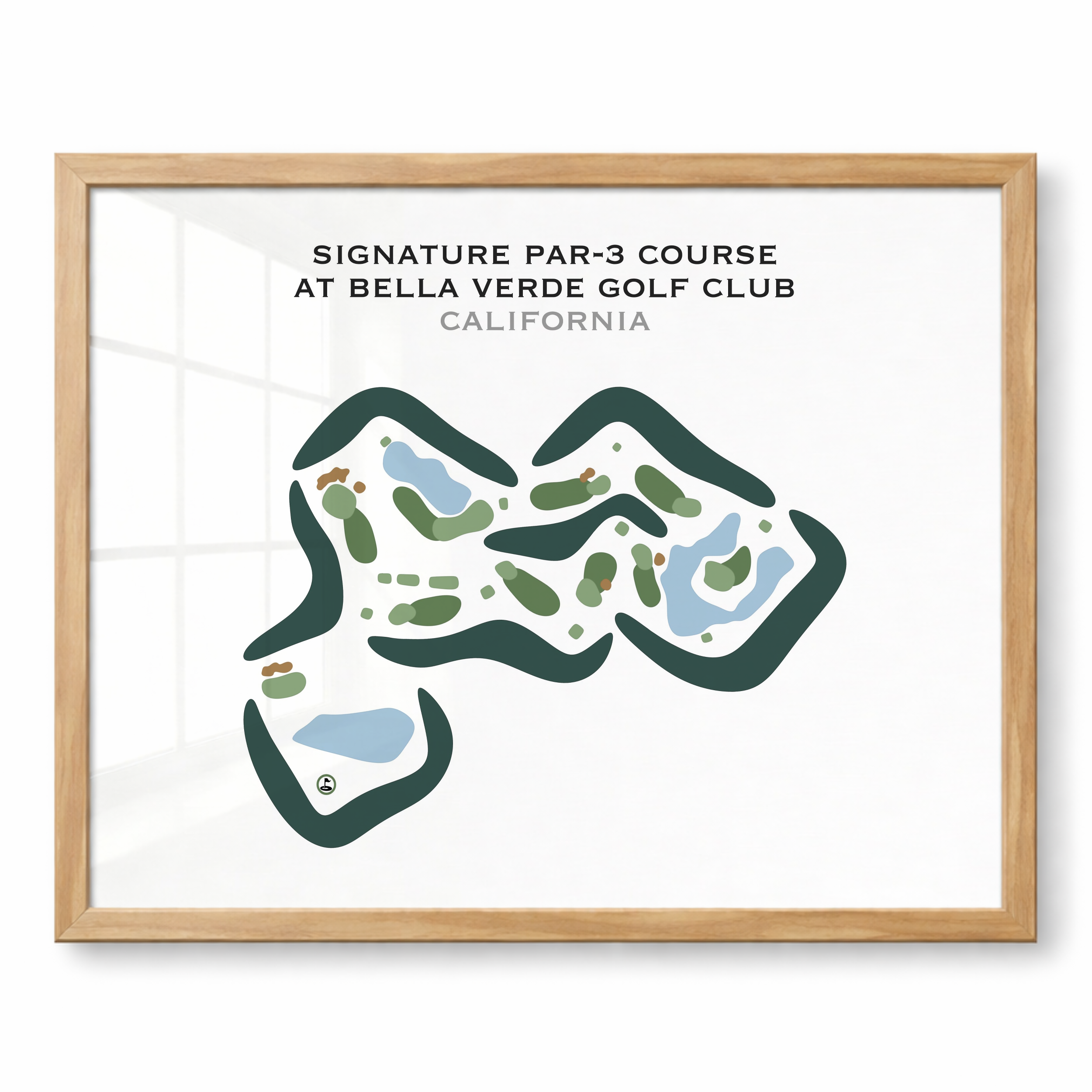 Signature Par-3 Course at Bella Verde Golf Club, California - Printed Golf Courses