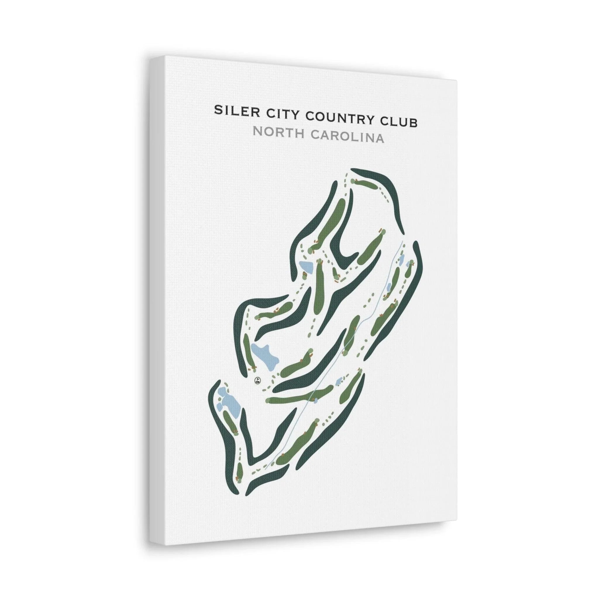 Siler City Country Club, North Carolina - Printed Golf Course
