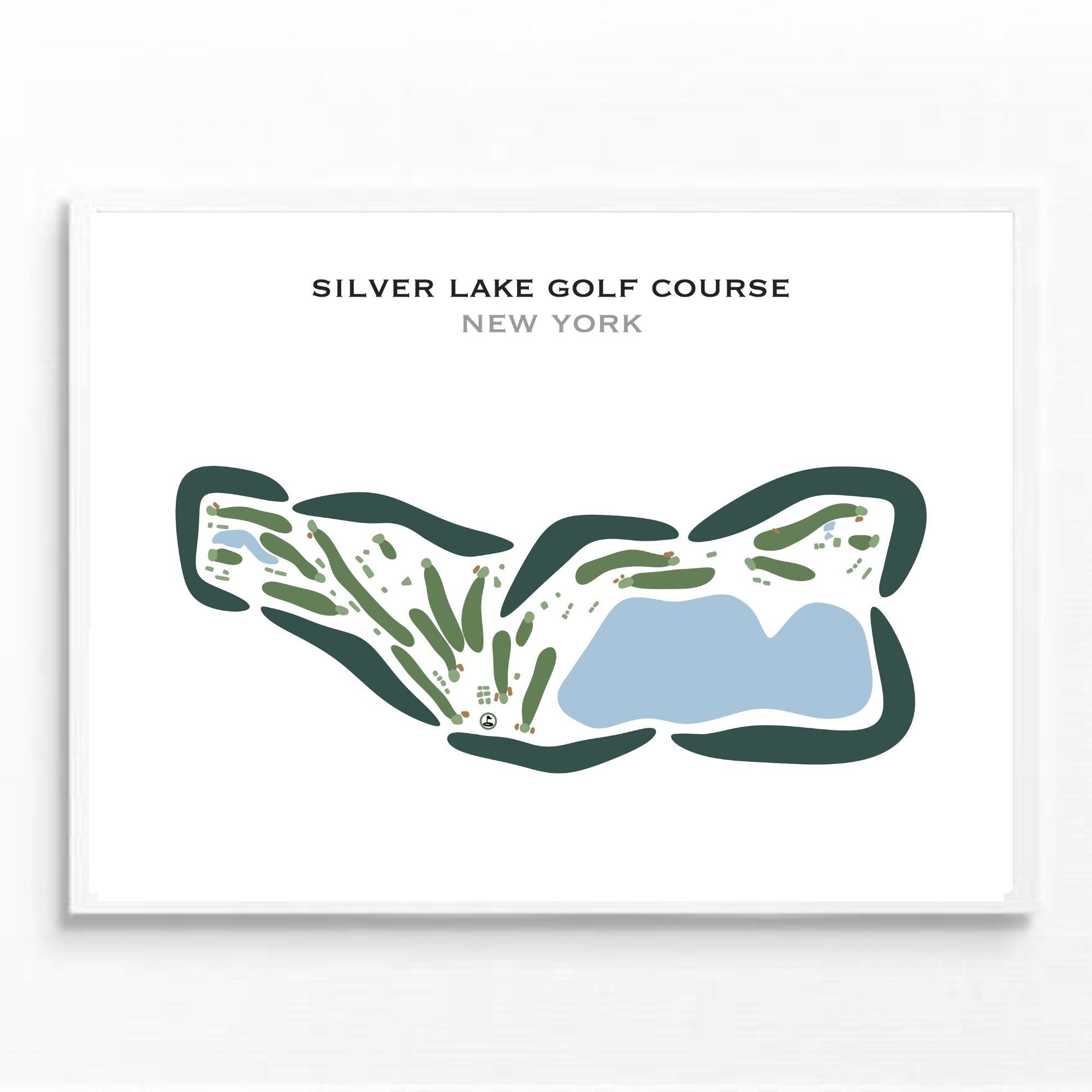 Silver Lake Golf Course, New York - Printed Golf Courses