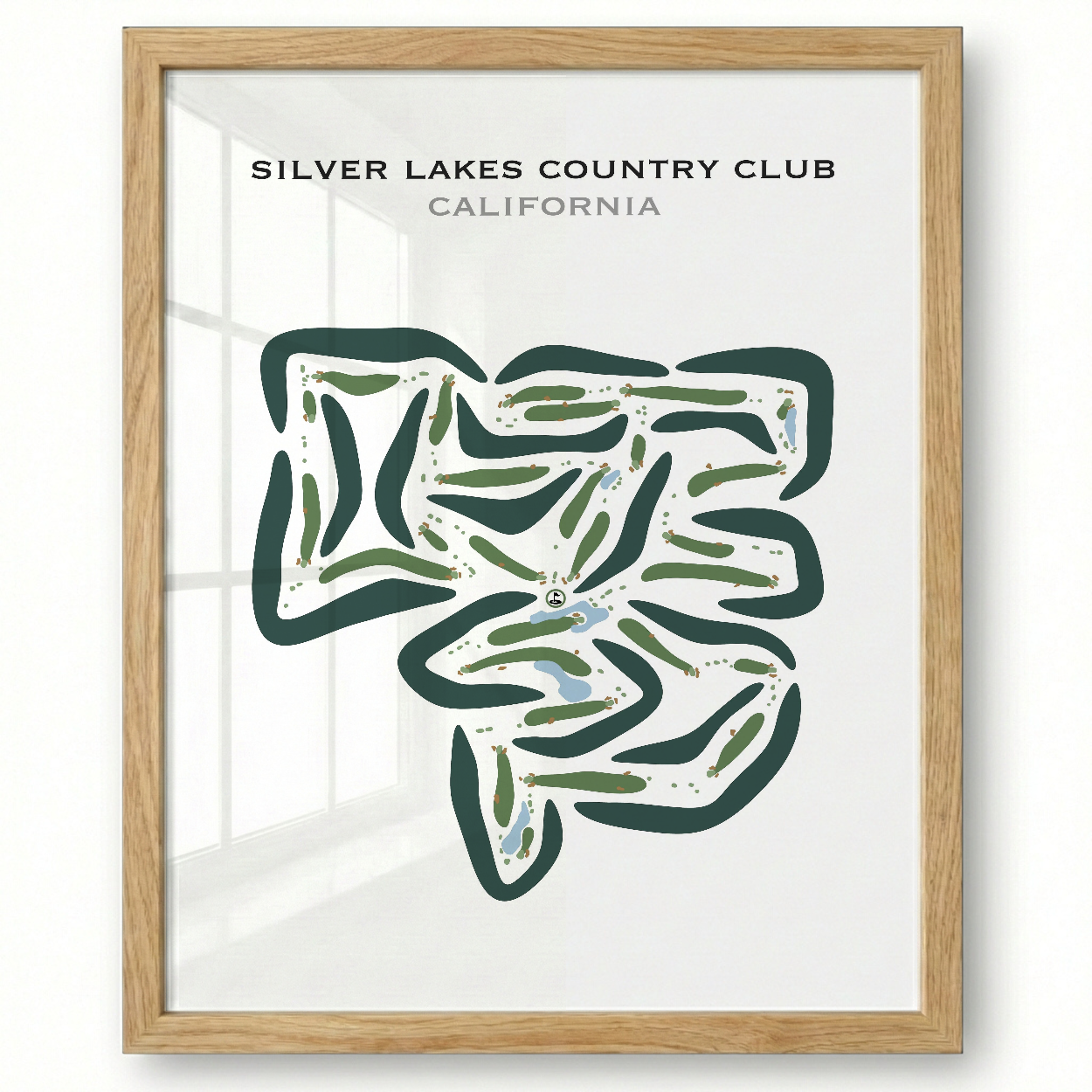 Silver Lakes Country Club, California - Printed Golf Courses