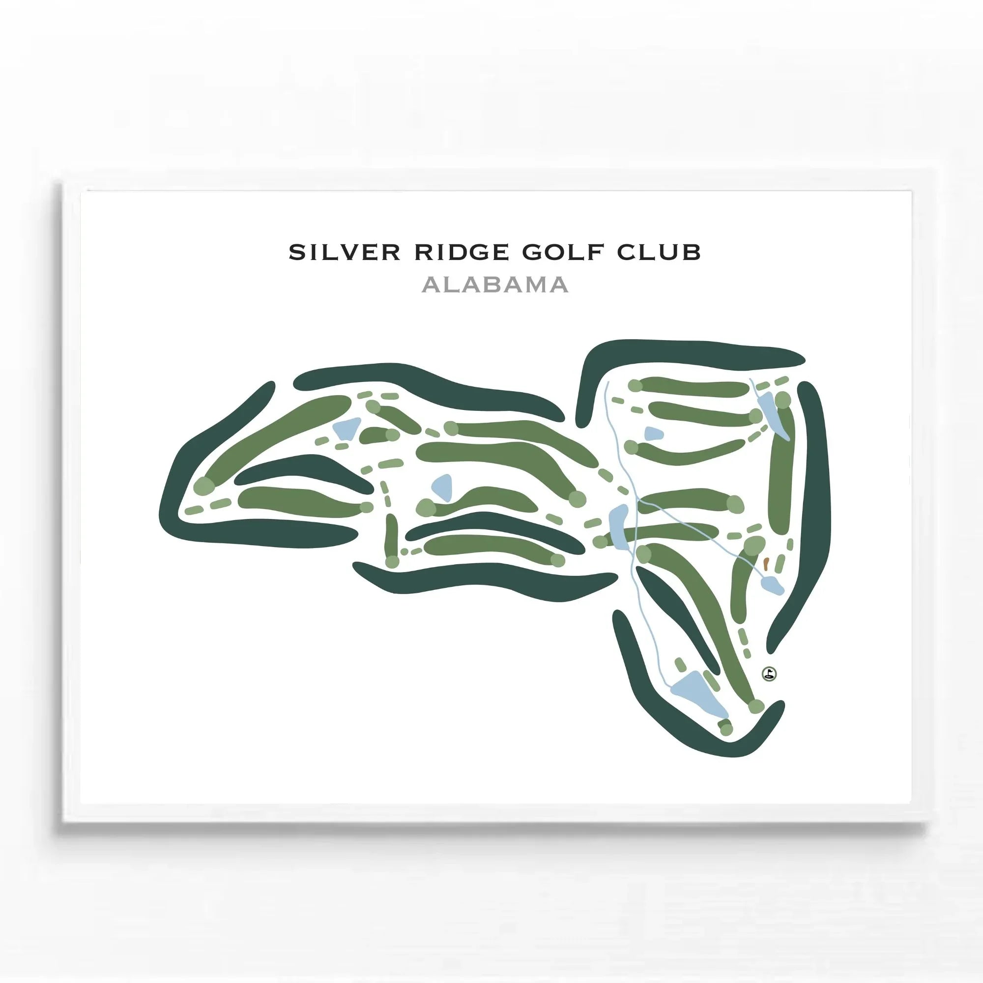 Silver Ridge Golf Club, Alabama - Printed Golf Courses