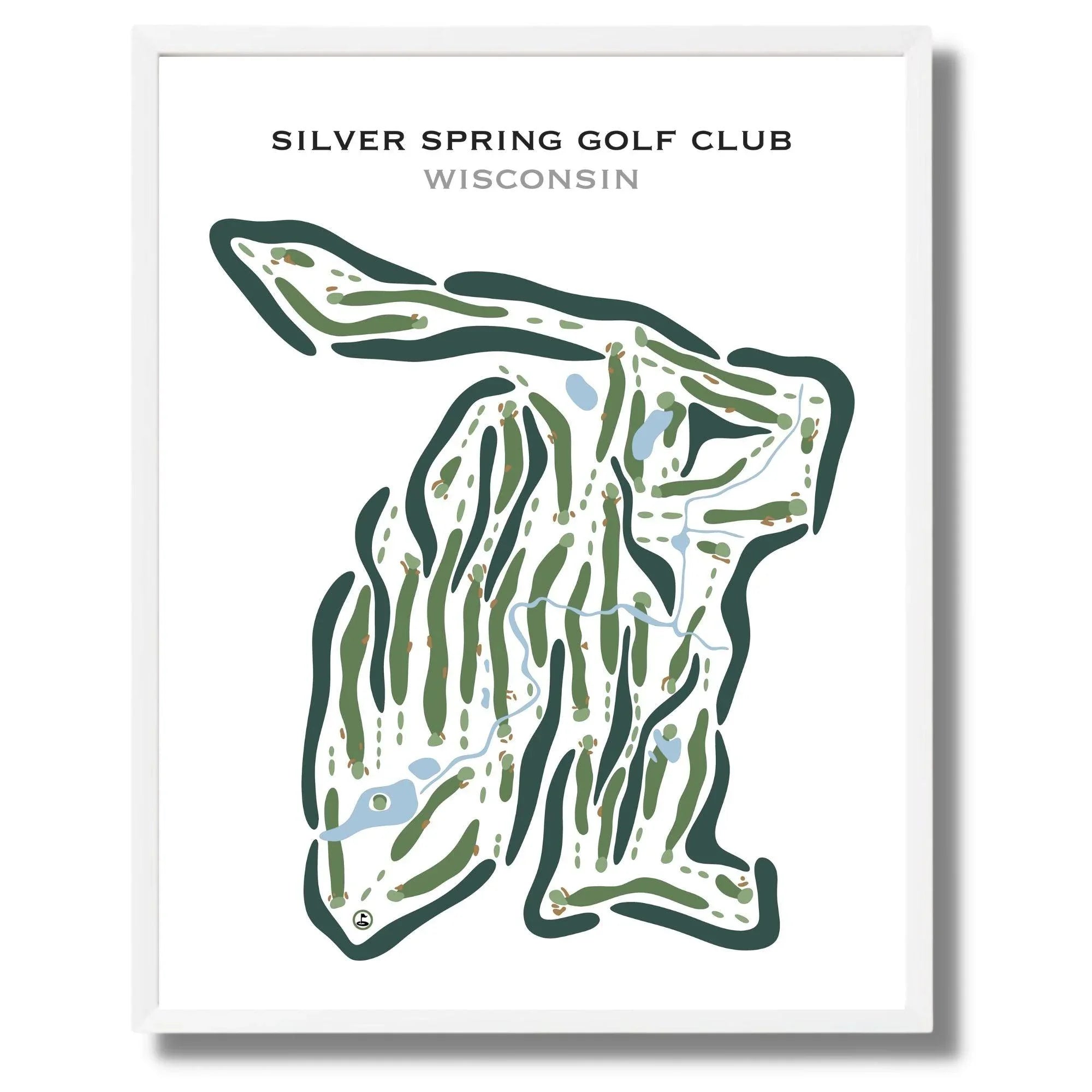 Silver Spring Golf Club, Wisconsin - Printed Golf Courses