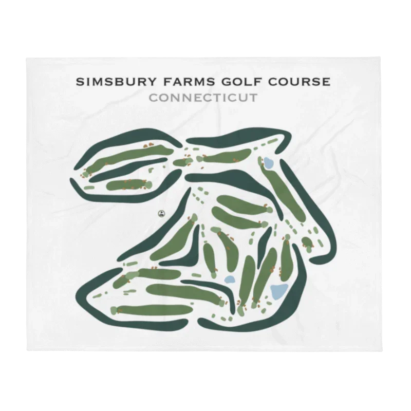 Simsbury Farms Golf Course, Connecticut - Printed Golf Courses