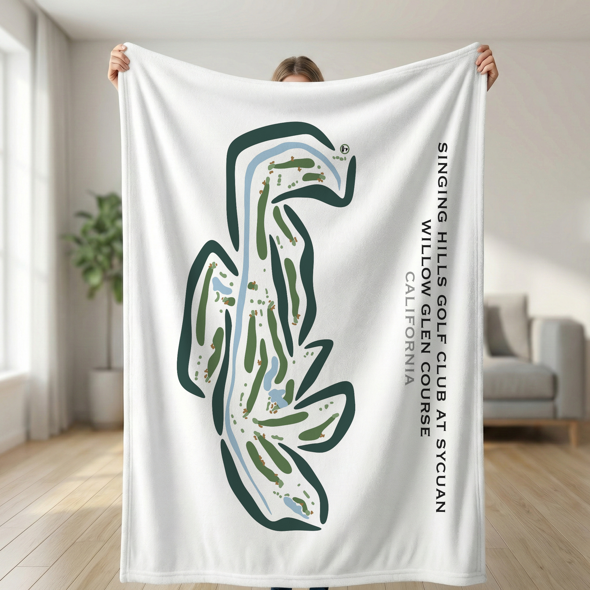 Willow Glen Golf Course at Singing Hills Golf Club, California - Printed Golf Courses
