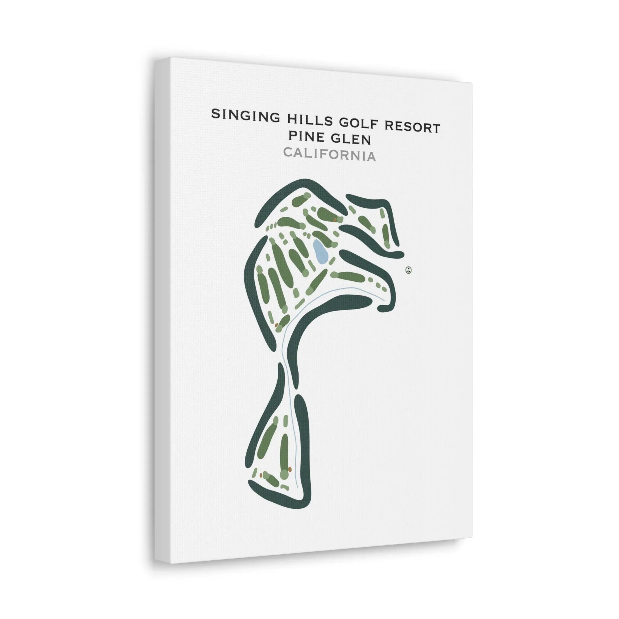 Singing Hills Golf Resort, Pine Glen, California - Printed Golf Courses