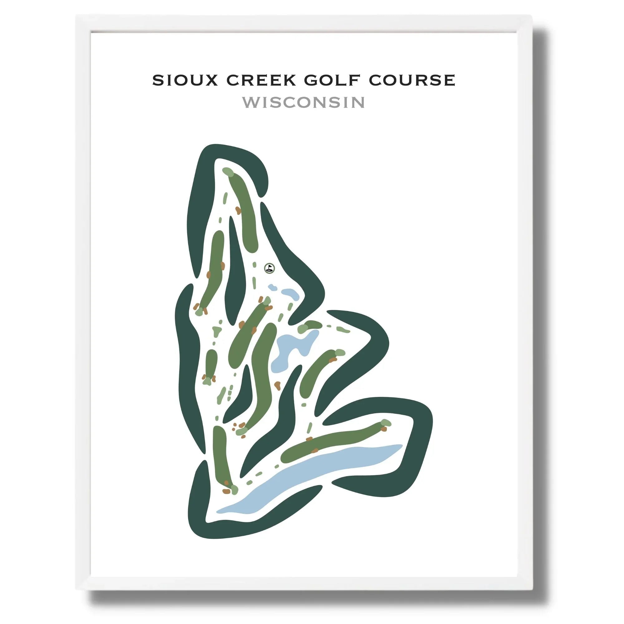 Sioux Creek Golf Course, Wisconsin - Printed Golf Courses