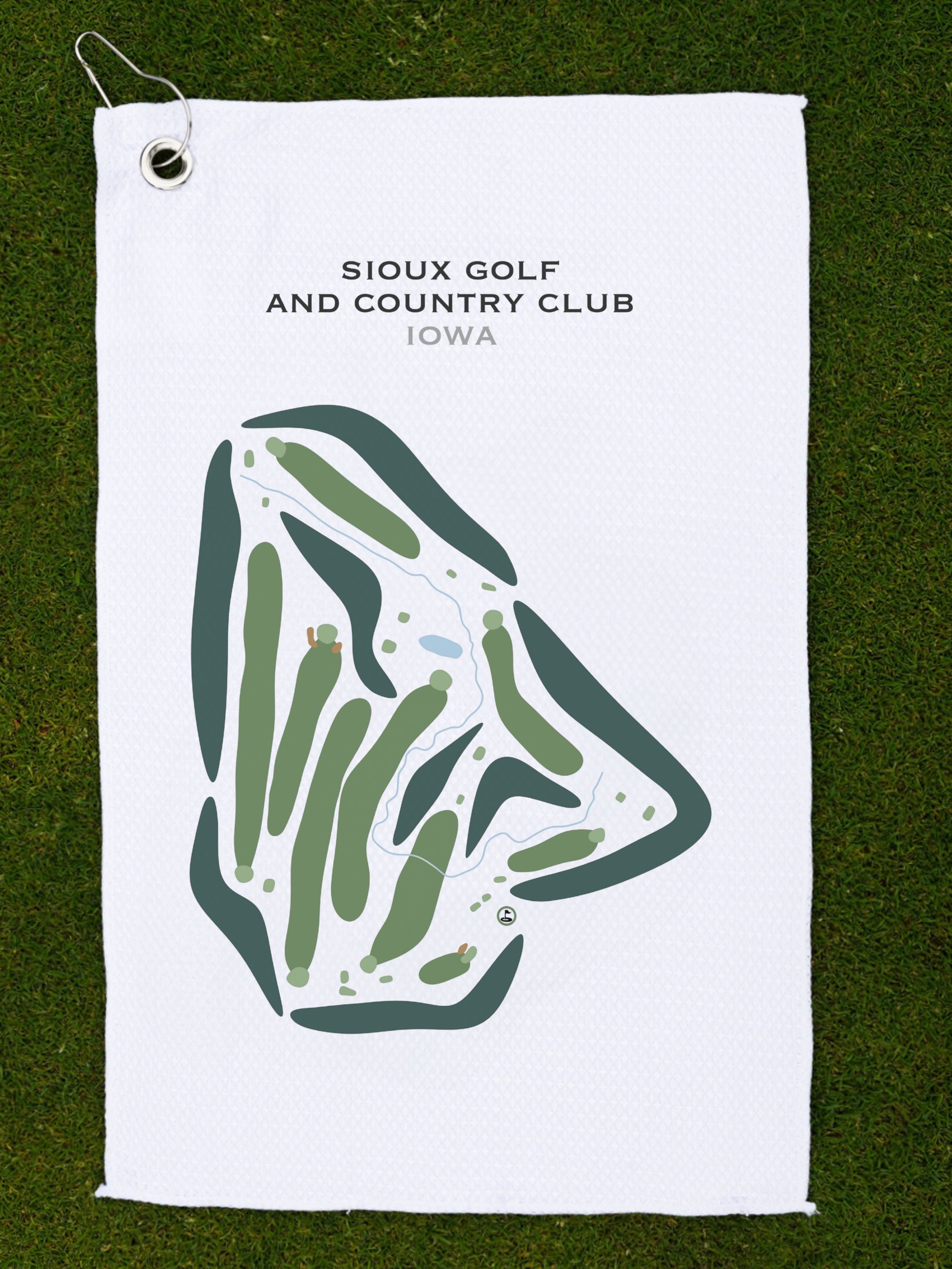 Sioux Golf & Country Club, Iowa - Printed Golf Courses