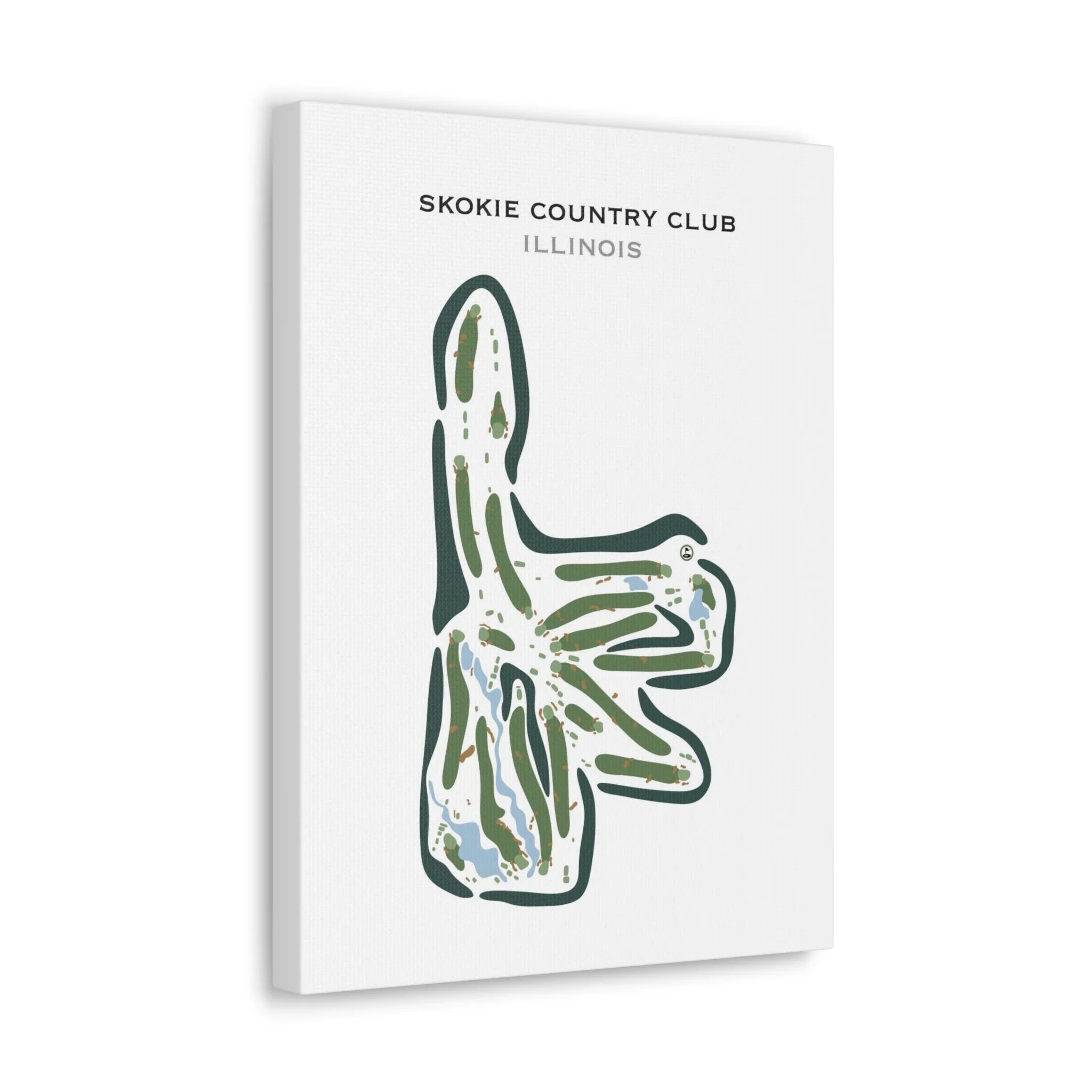 Skokie Country Club, Illinois - Printed Golf Courses