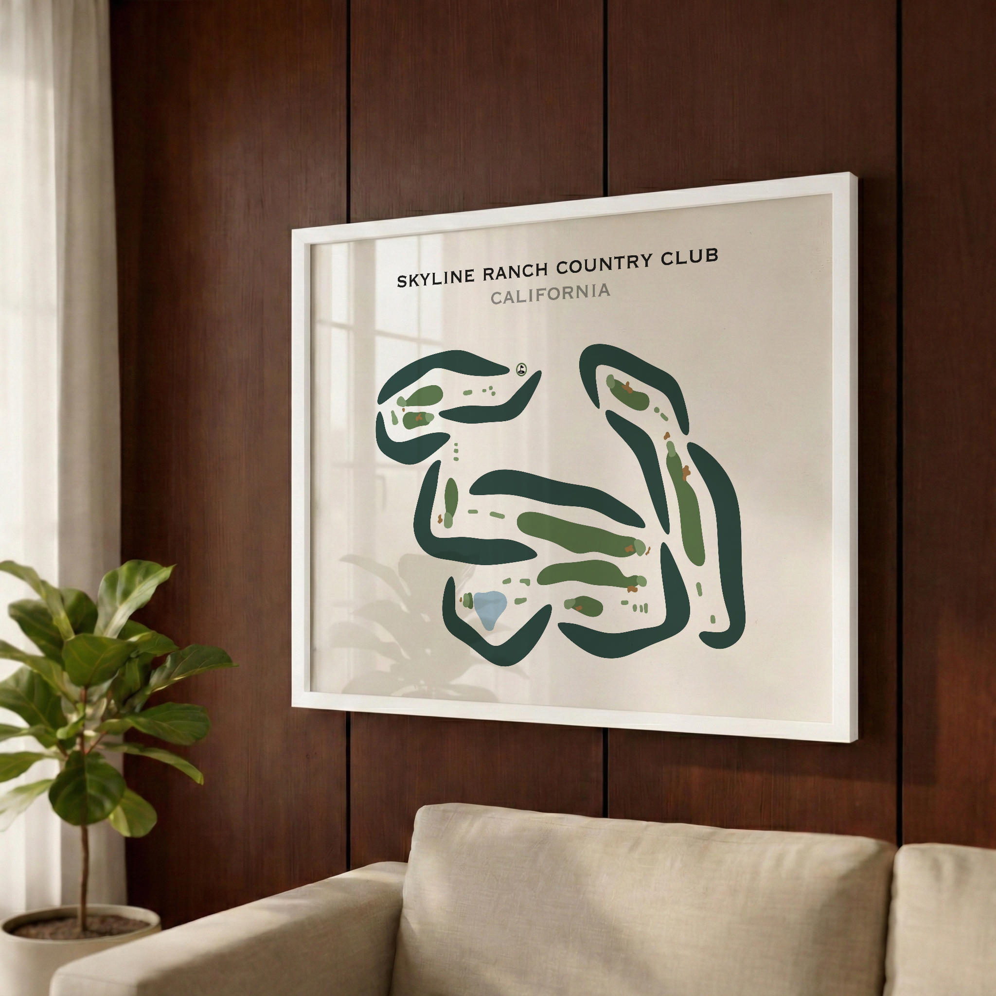 Skyline Ranch Country Club, California - Printed Golf Courses