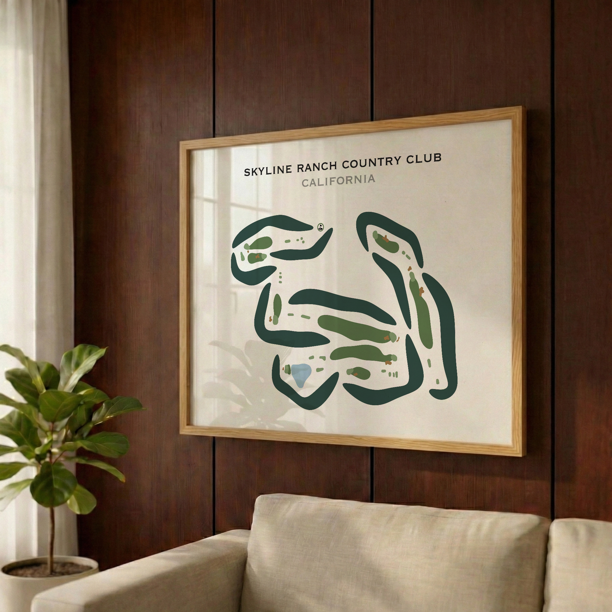 Skyline Ranch Country Club, California - Printed Golf Courses