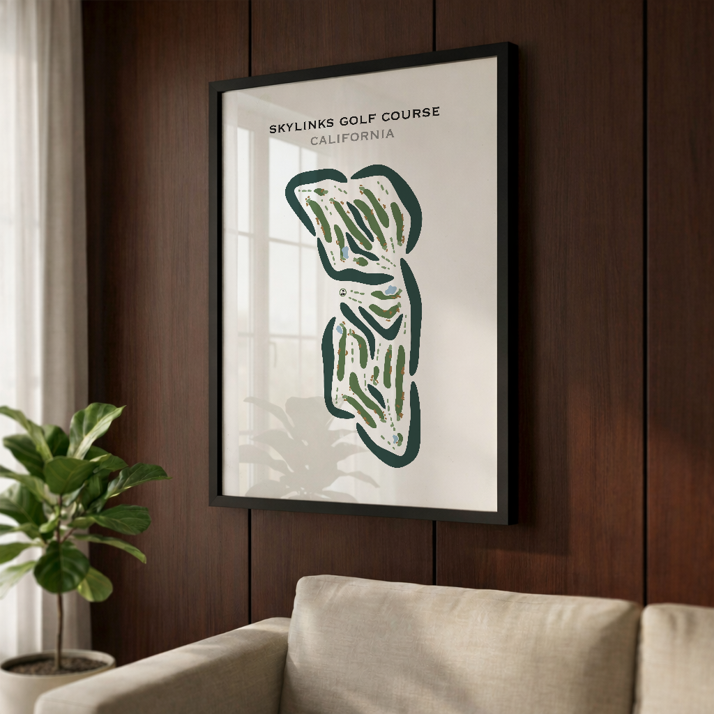 Skylinks Golf Course, California - Printed Golf Courses