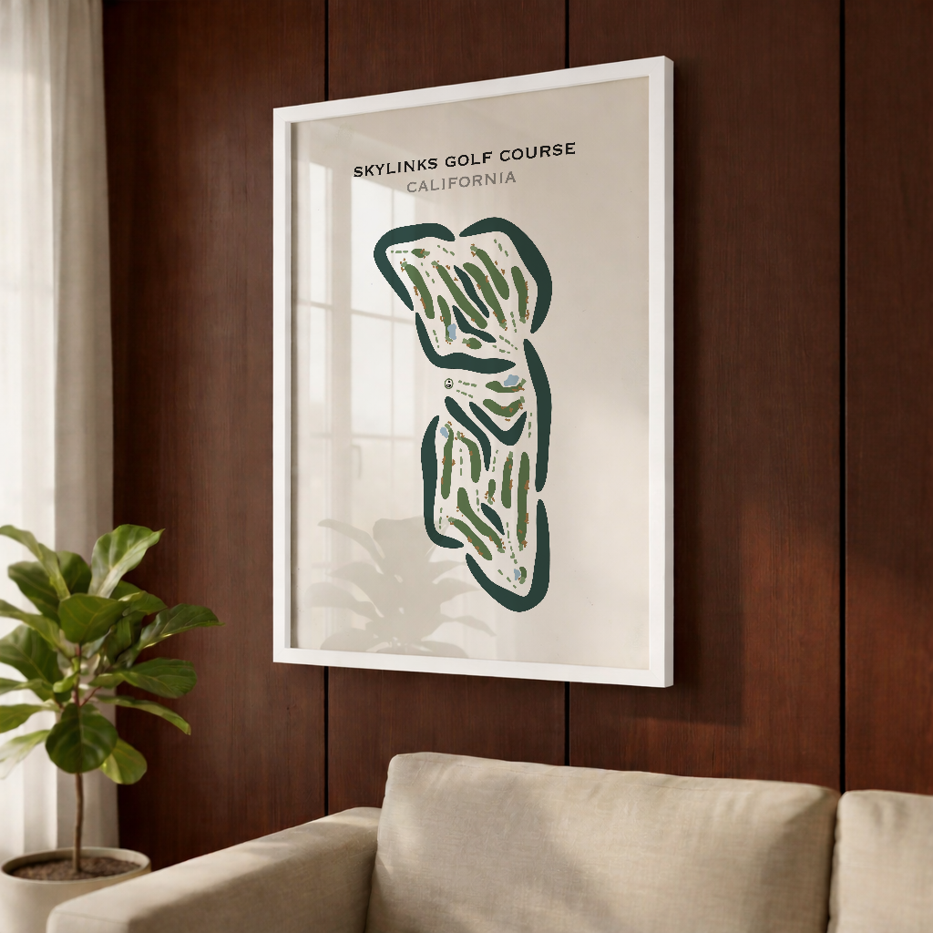Skylinks Golf Course, California - Printed Golf Courses