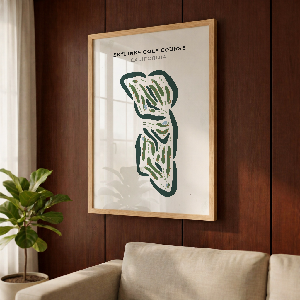 Skylinks Golf Course, California - Printed Golf Courses