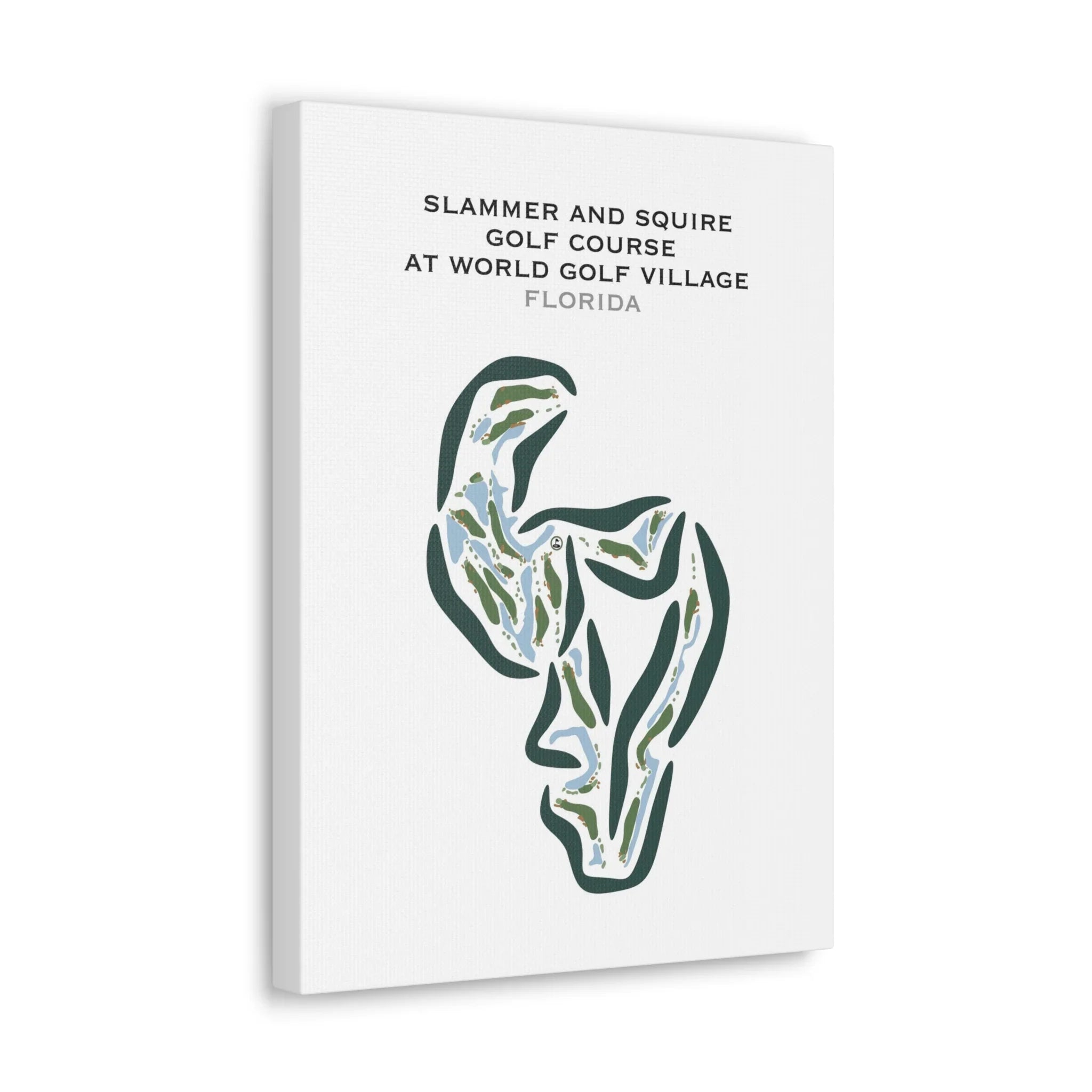 Slammer and Squire Golf Course at World Golf Village, St. Augustine, Florida - Printed Golf Courses