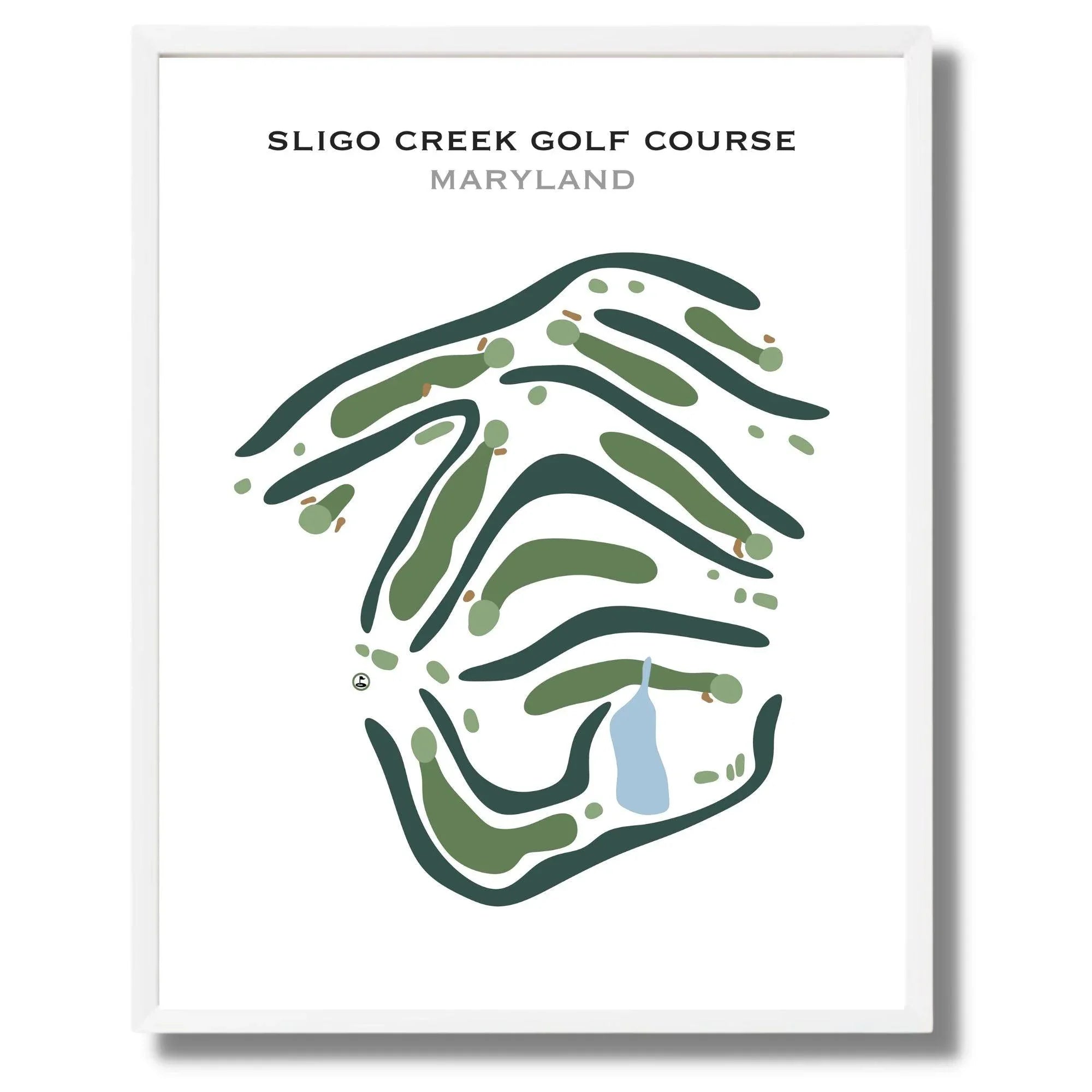 Sligo Creek Golf Course, Maryland - Printed Golf Courses