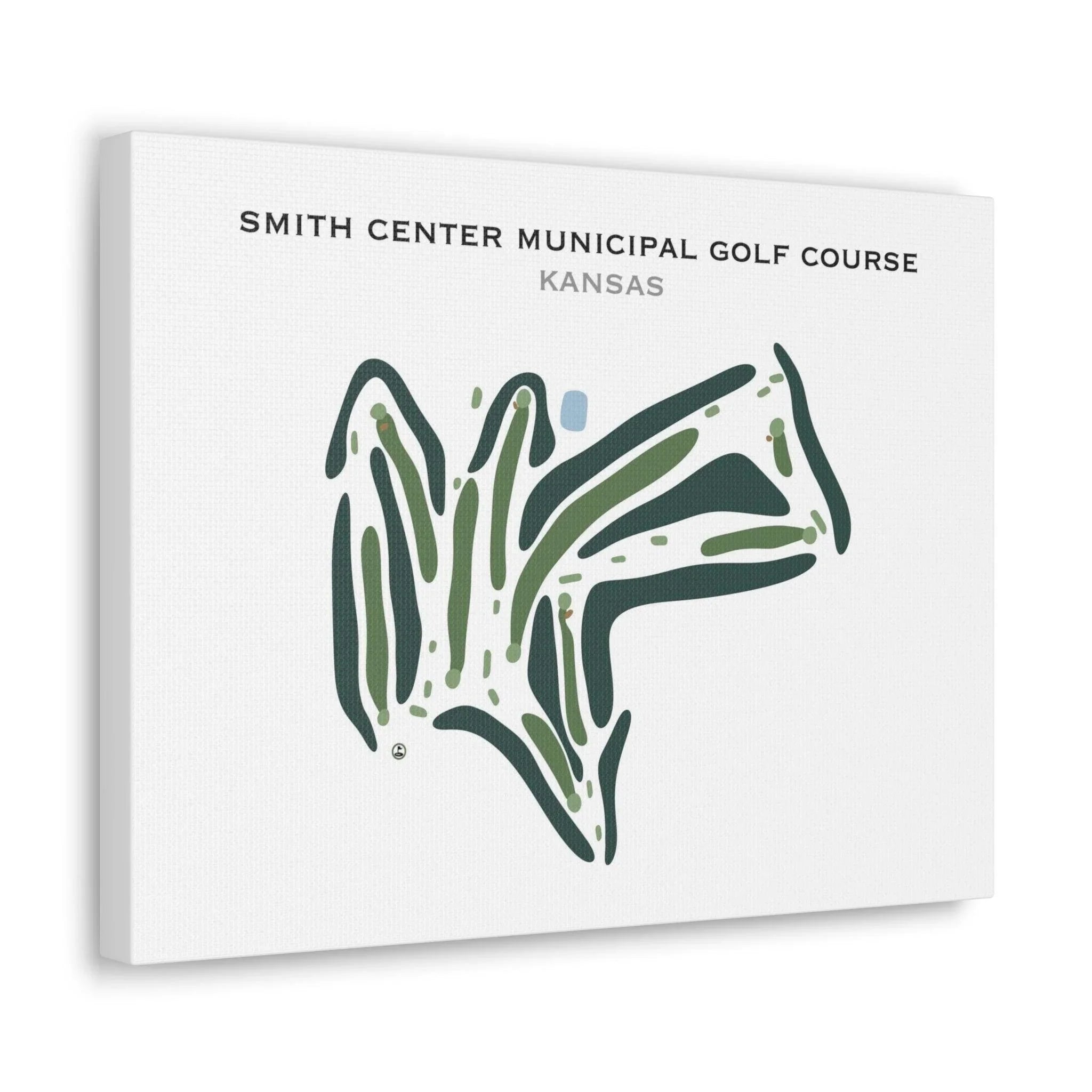 Smith Center Municipal Golf Course, Kansas - Printed Golf Course