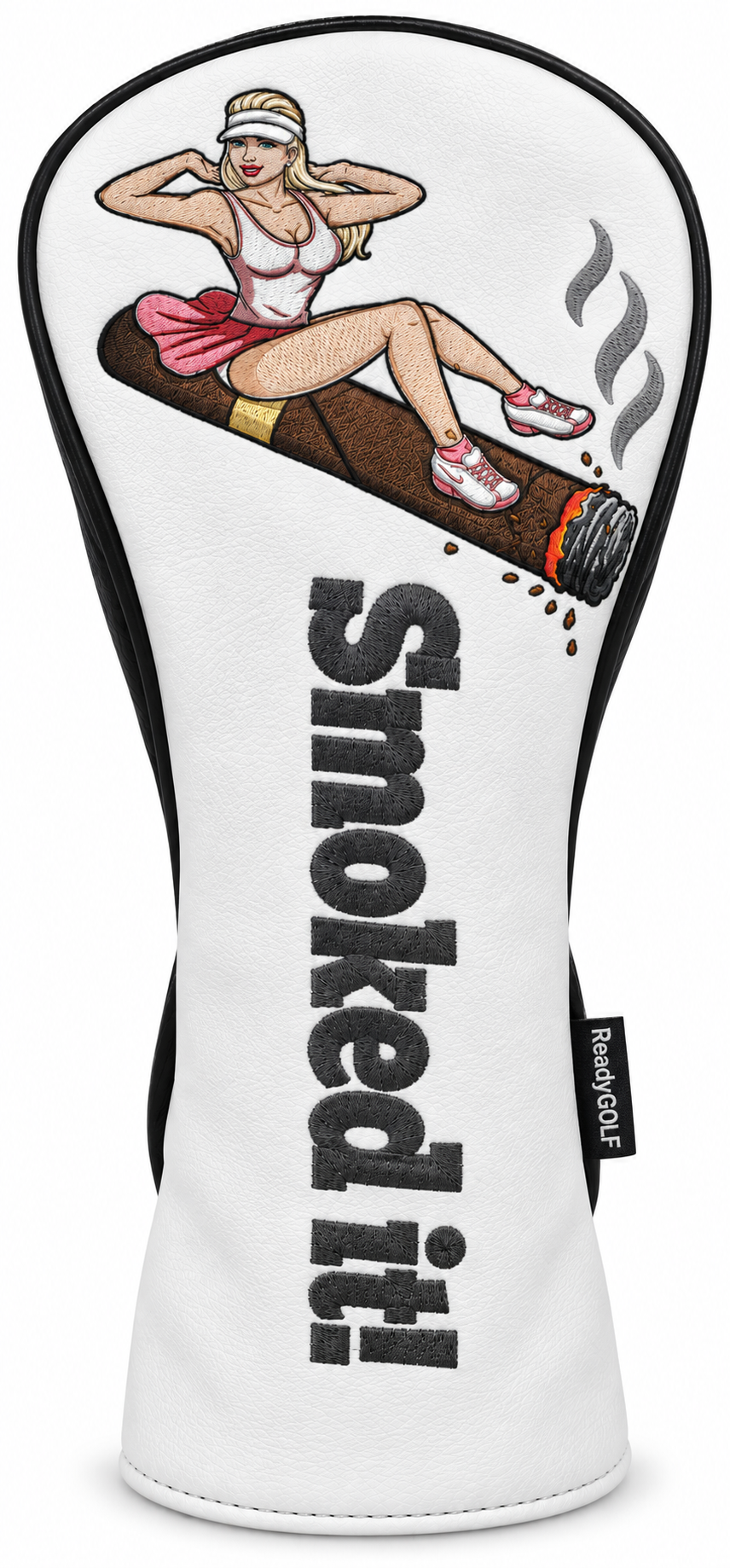 Smoked It! Embroidered Pinup Driver Headcover by ReadyGOLF