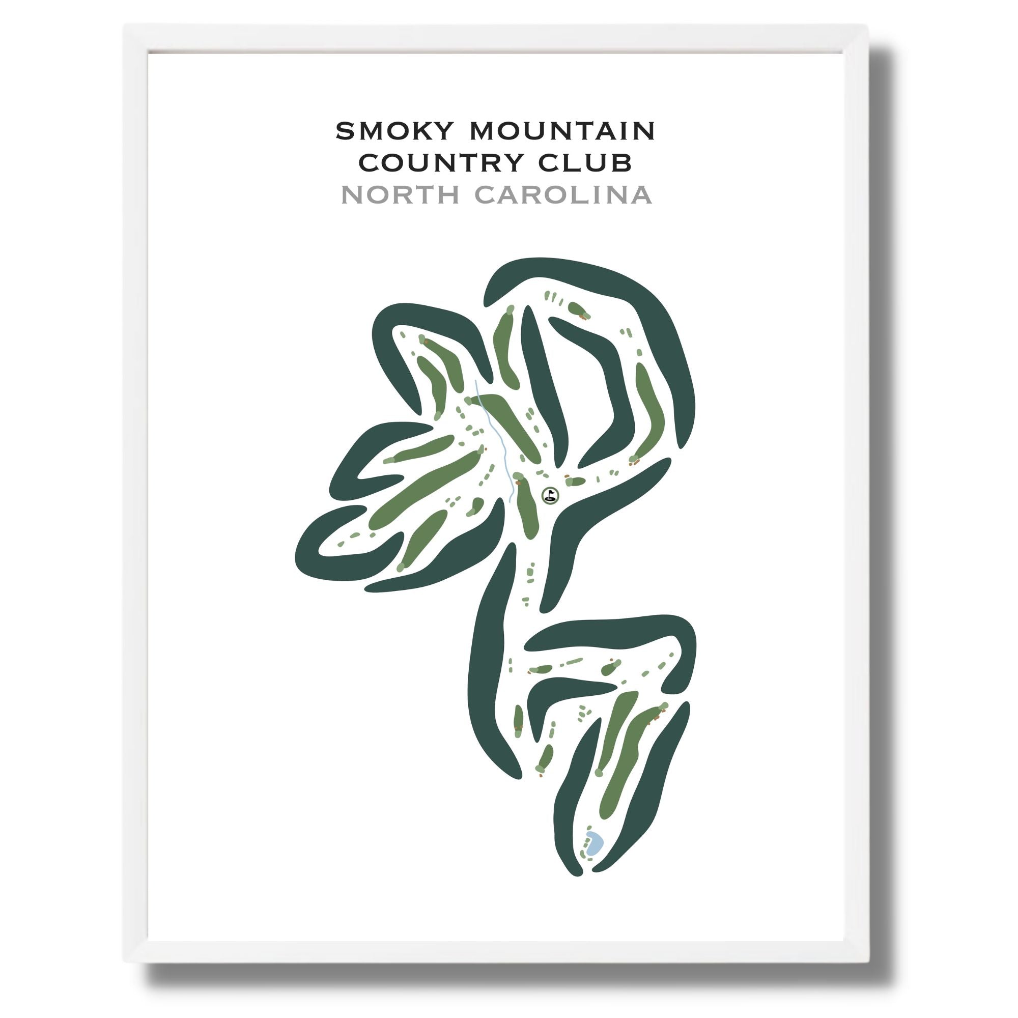 Smoky Mountain Country Club, North Carolina - Printed Golf Courses