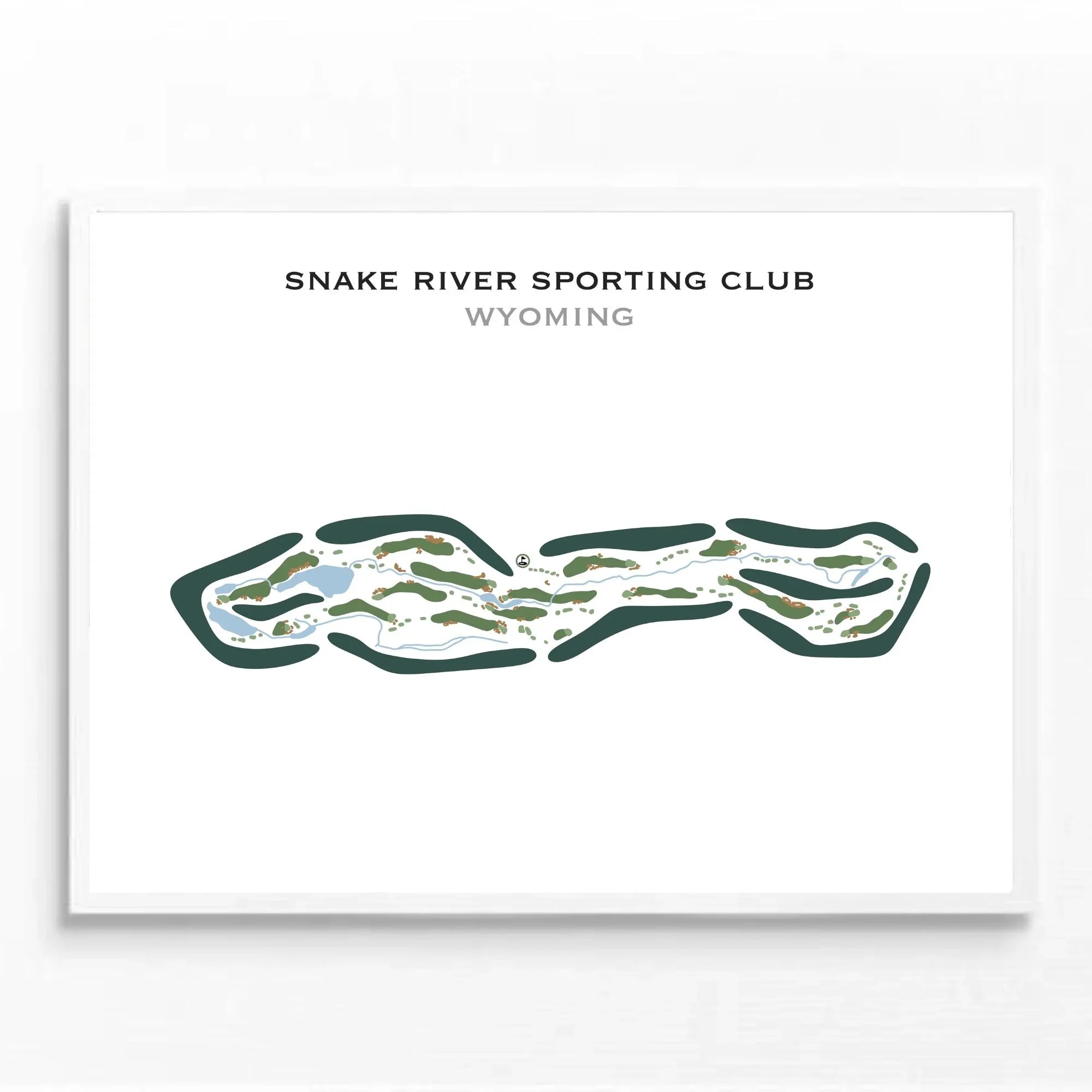 Snake River Sporting Club, Wyoming - Printed Golf Courses
