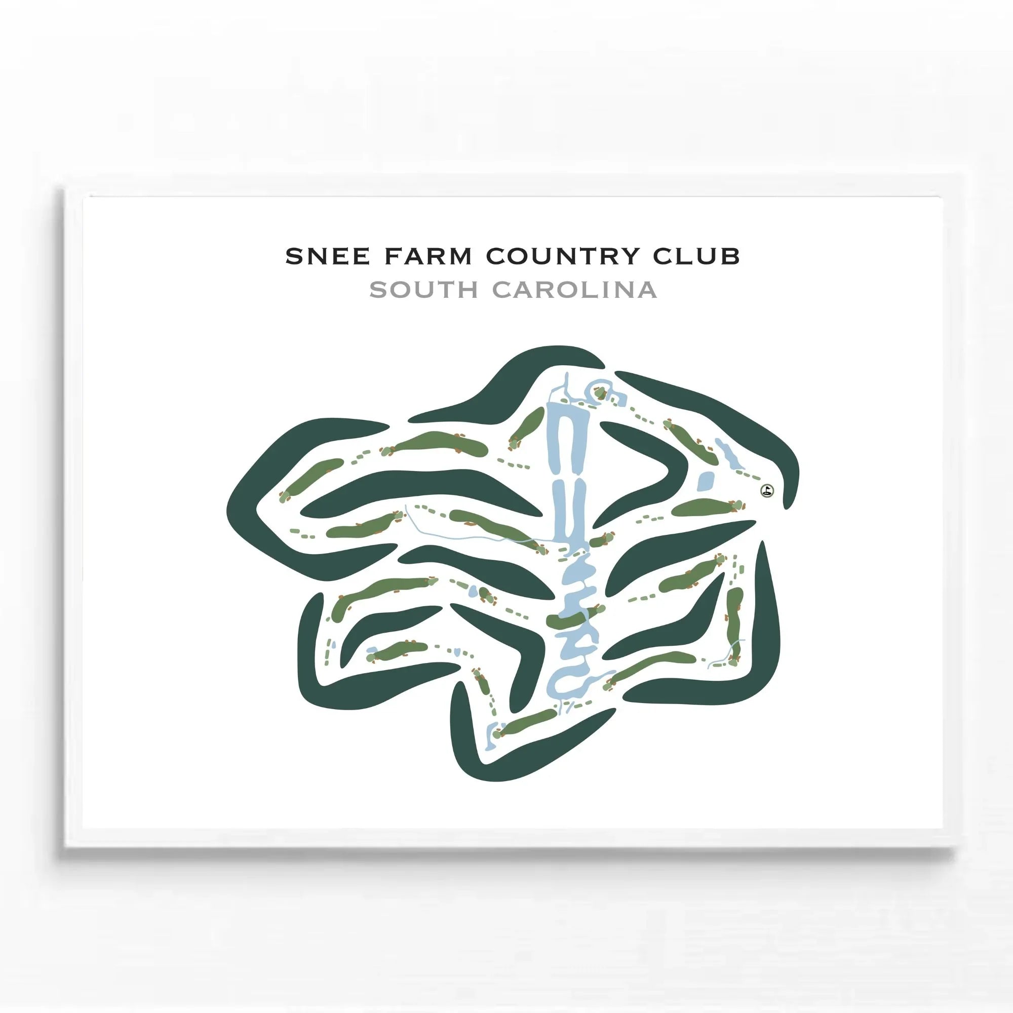 Snee Farm Country Club, South Carolina - Printed Golf Course