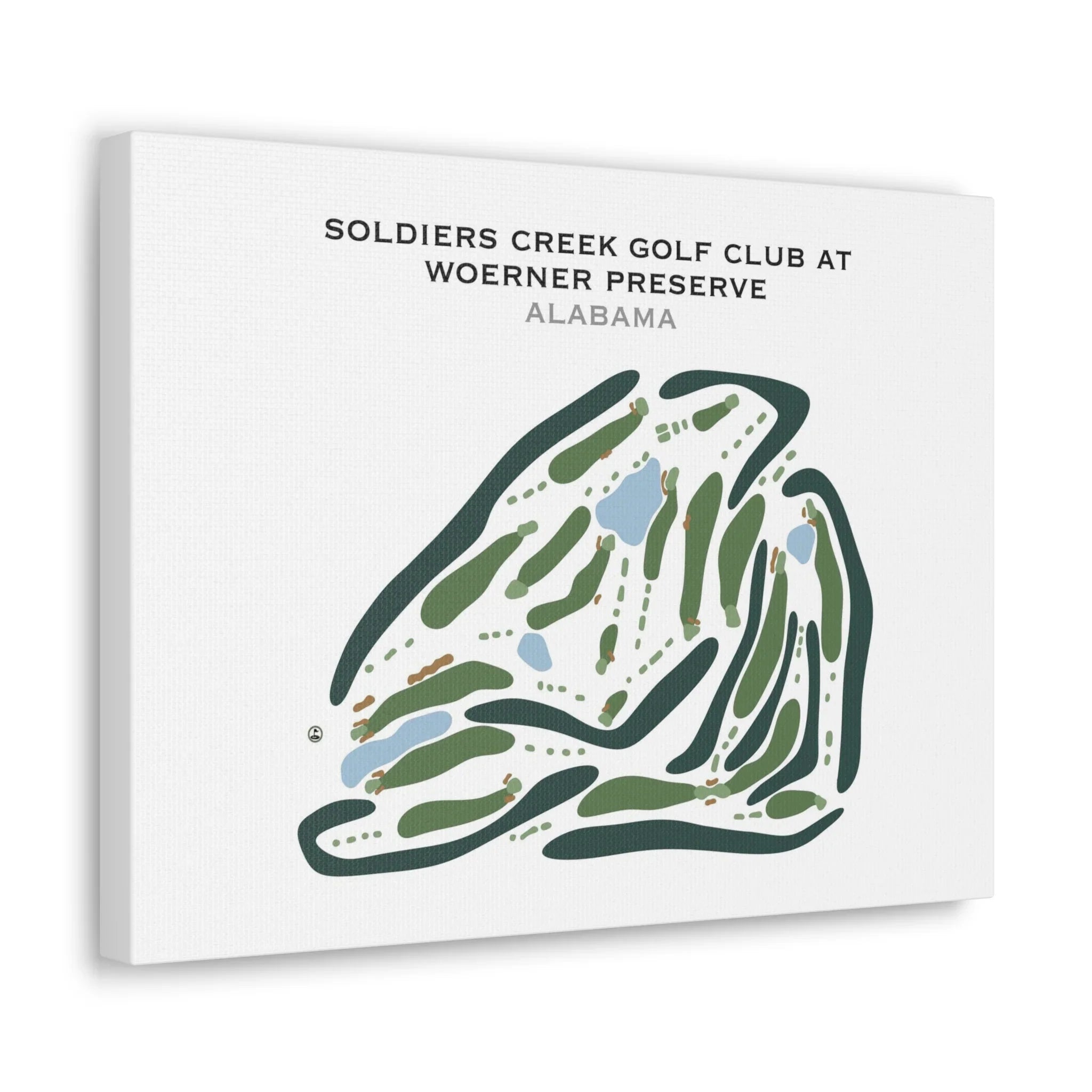 Soldiers Creek Golf Club At Woerner Preserve, Alabama - Printed Golf Courses