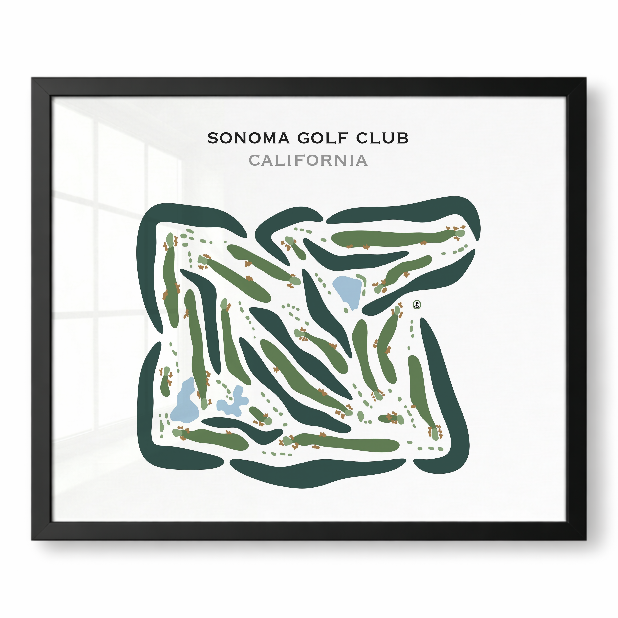 Sonoma Golf Club, California - Printed Golf Course