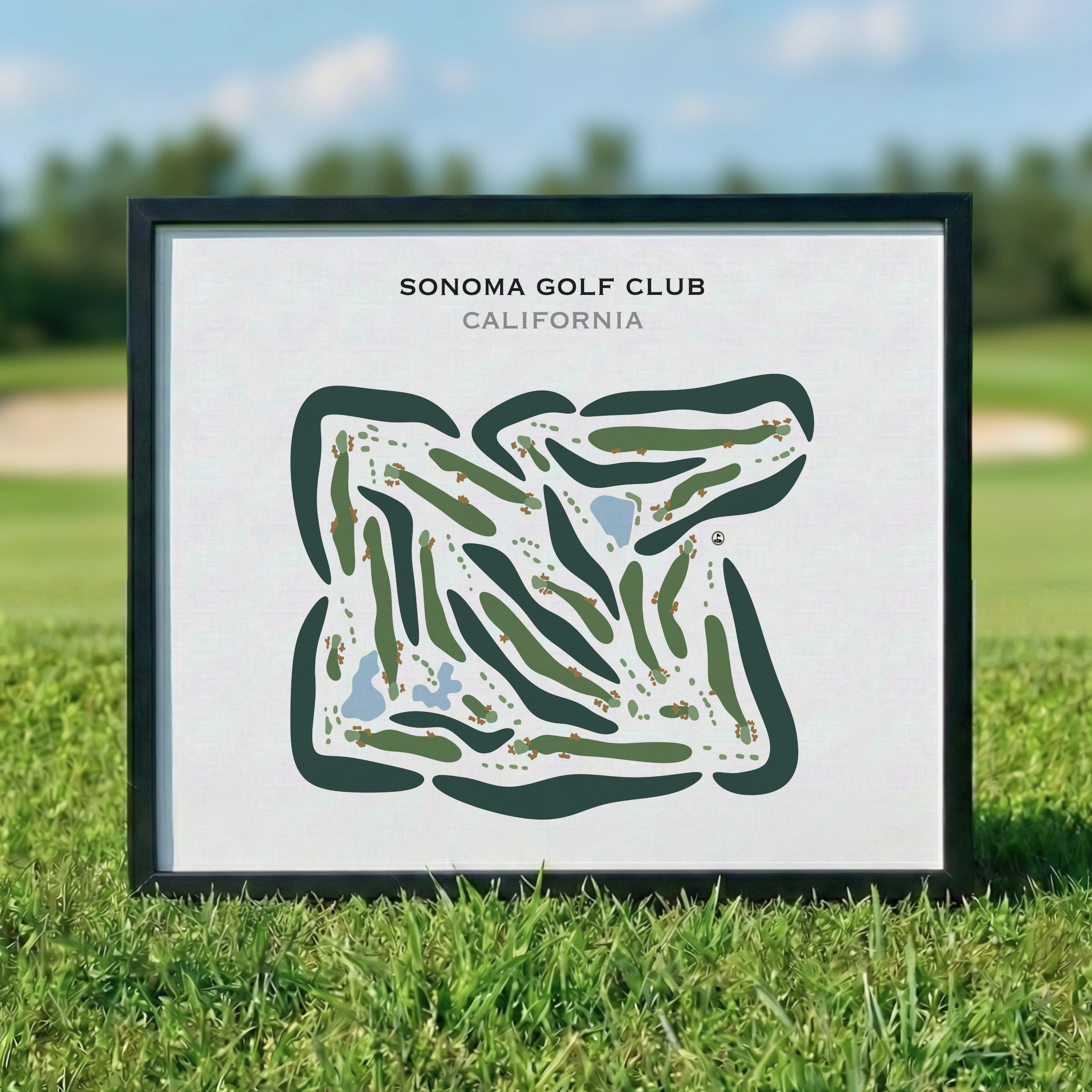 Sonoma Golf Club, California - Printed Golf Course