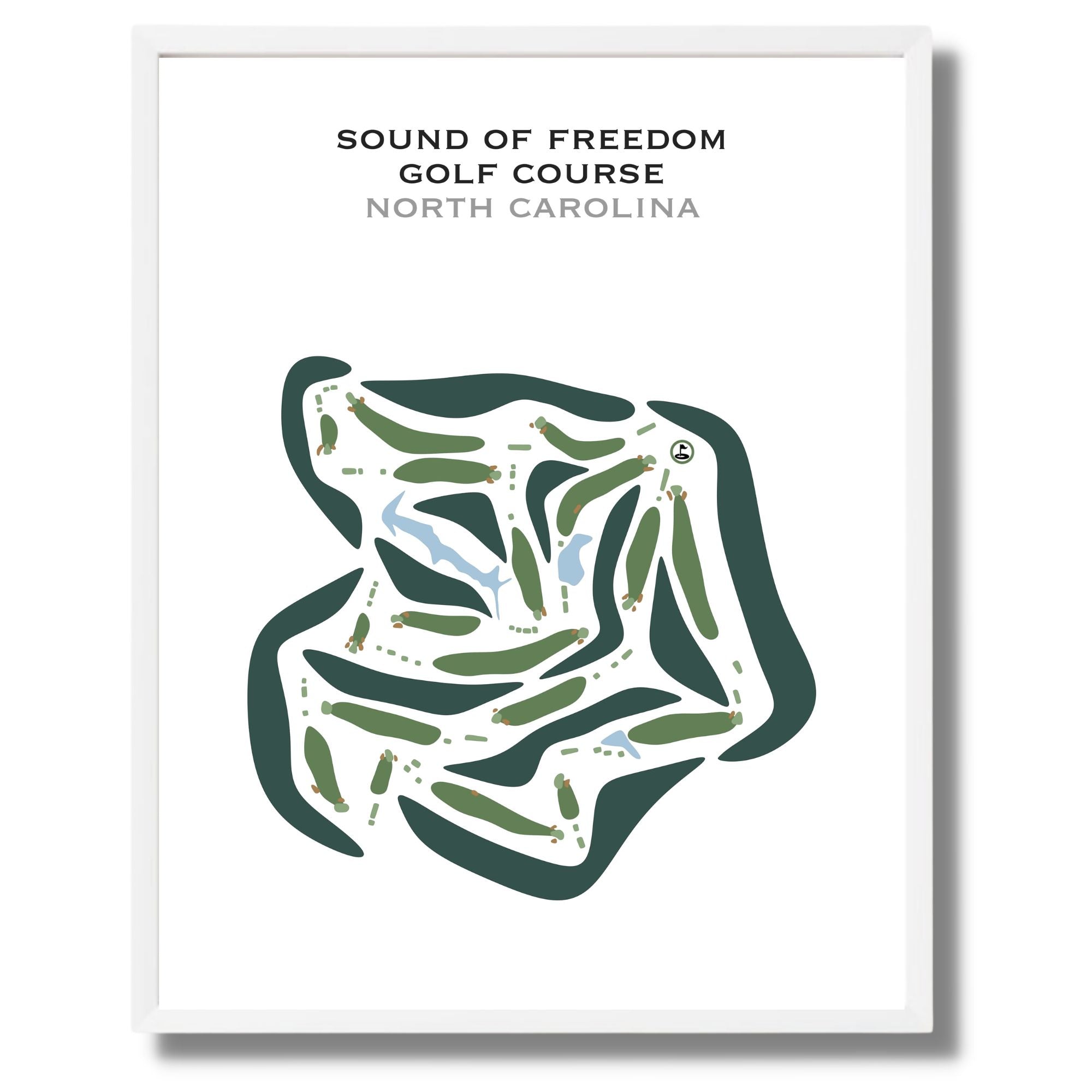 Sound of Freedom Golf Course, North Carolina - Printed Golf Courses