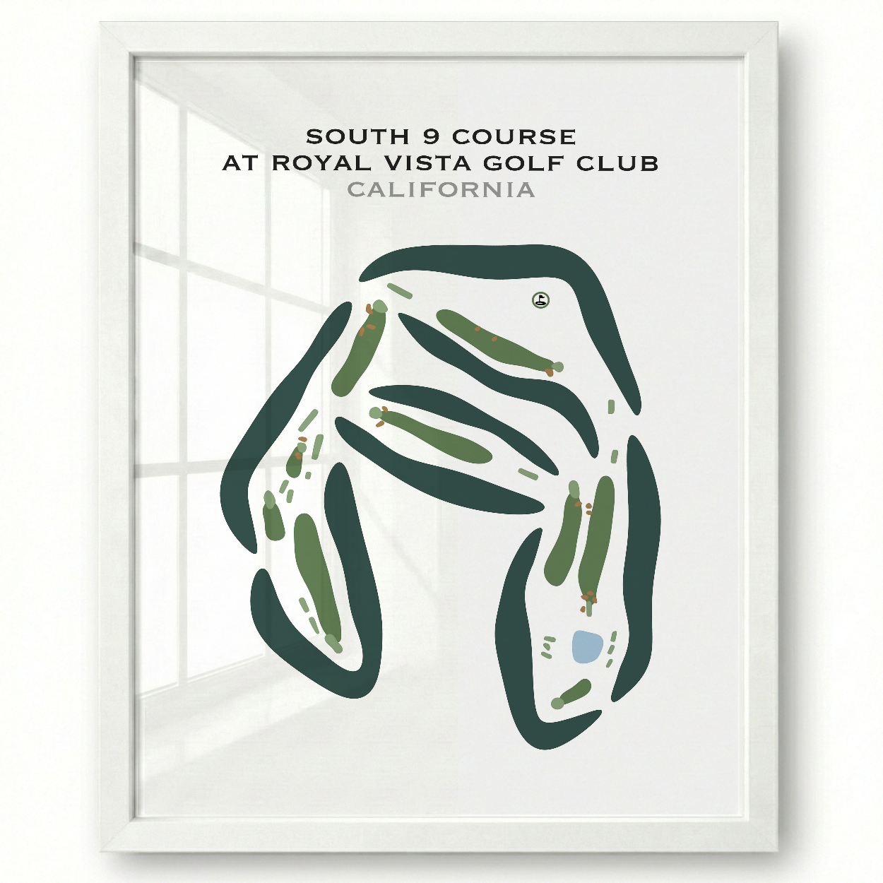 South 9 Course at Royal Vista Golf Club, California - Printed Golf Courses
