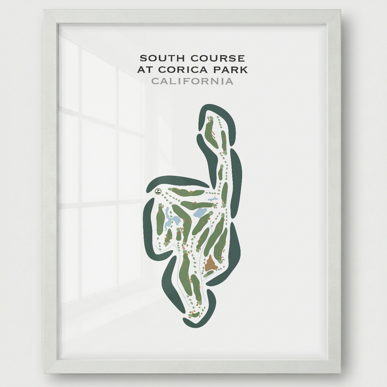 South Course at Corica Park, California - Printed Golf Courses