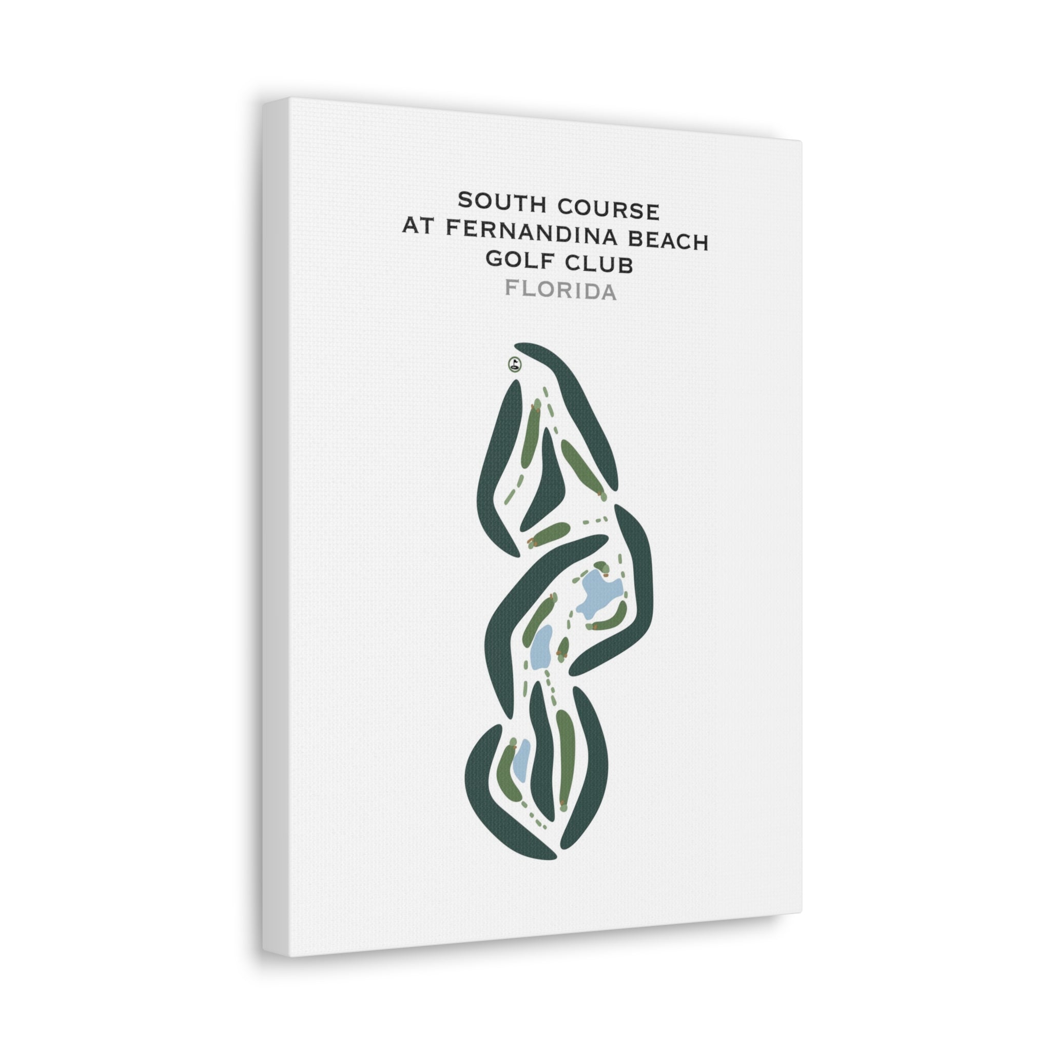 South Course at Fernandina Beach Golf Club, Florida - Printed Golf Courses