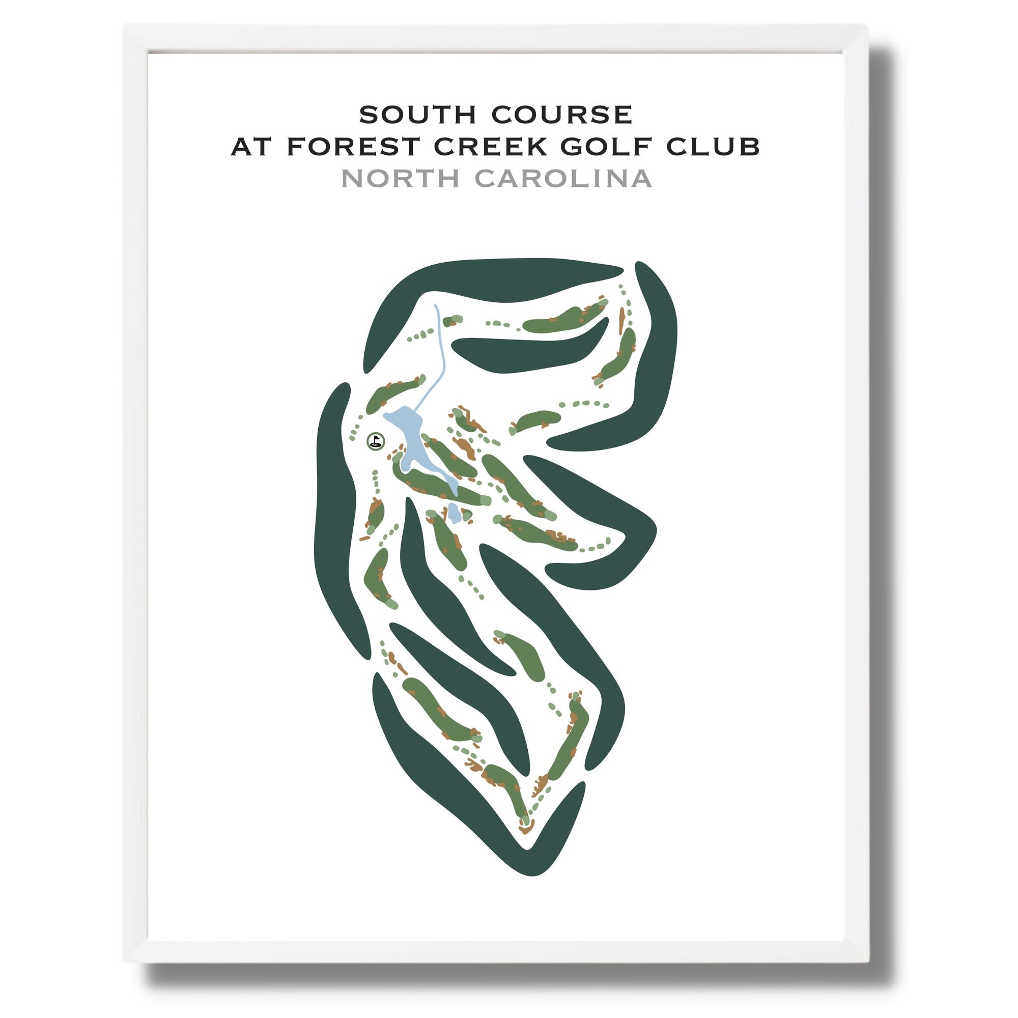 South Course at Forest Creek Golf Club, North Carolina - Printed Golf Courses