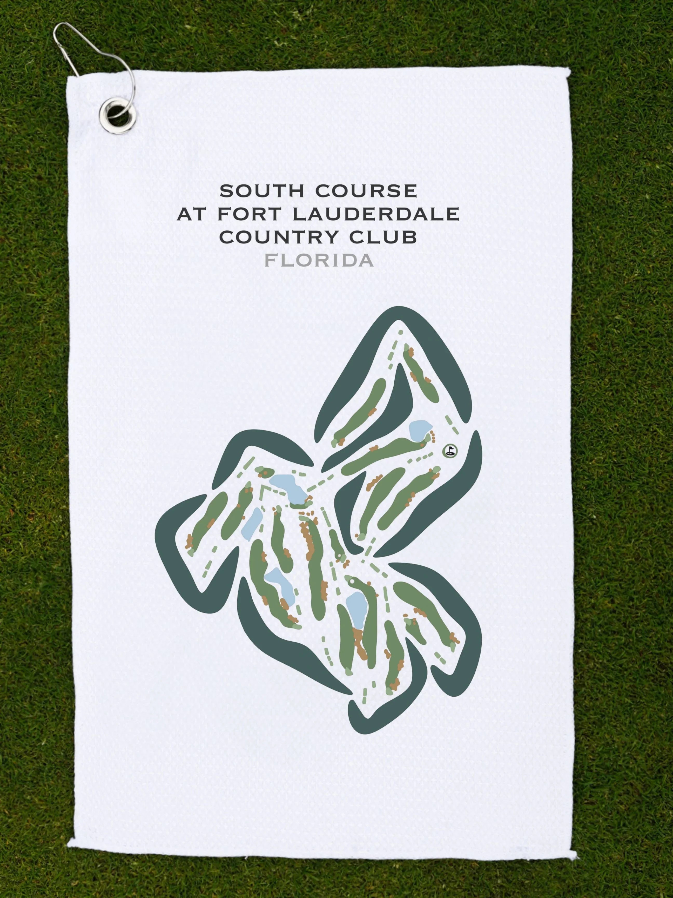 South Course at Fort Lauderdale Country Club, Florida - Printed Golf Courses