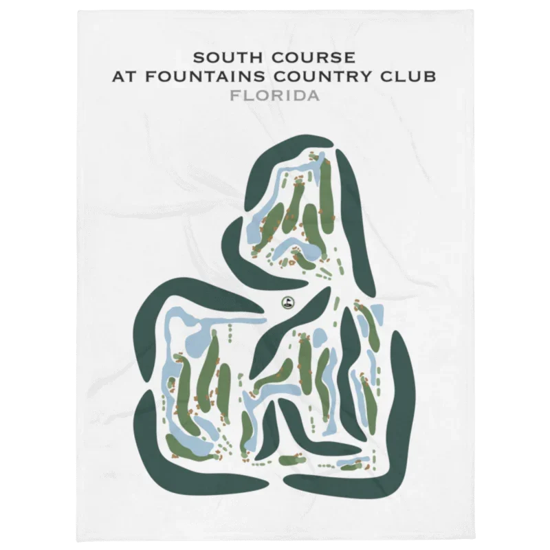 South Course at Fountains Country Club, Florida - Printed Golf Courses