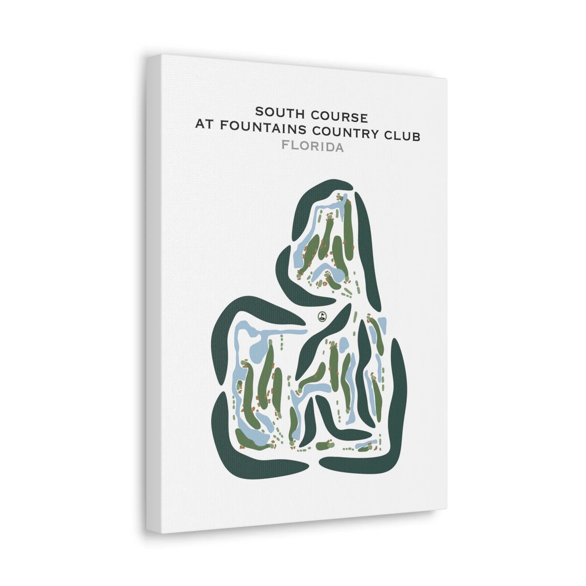 South Course at Fountains Country Club, Florida - Printed Golf Courses