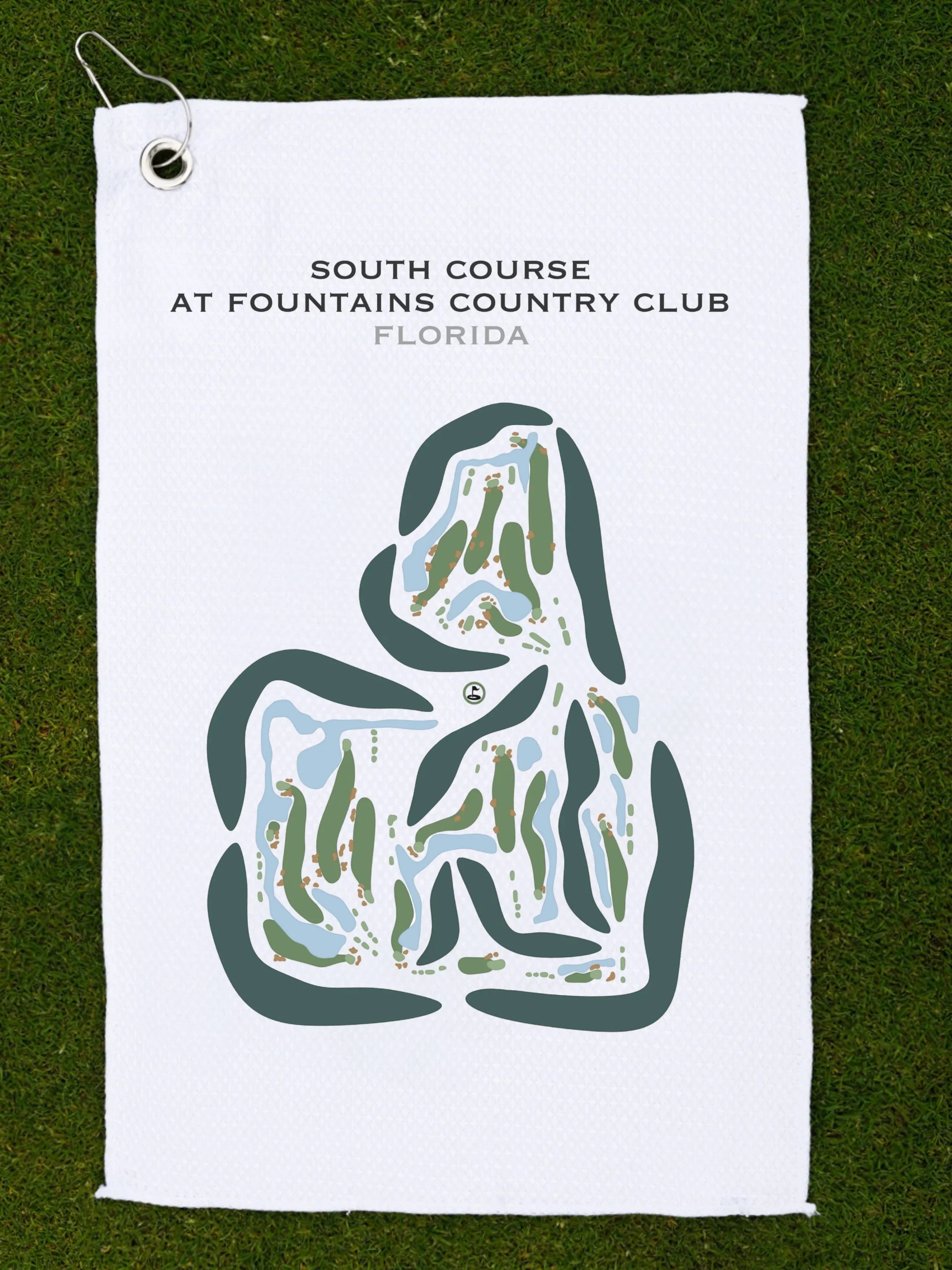 South Course at Fountains Country Club, Florida - Printed Golf Courses