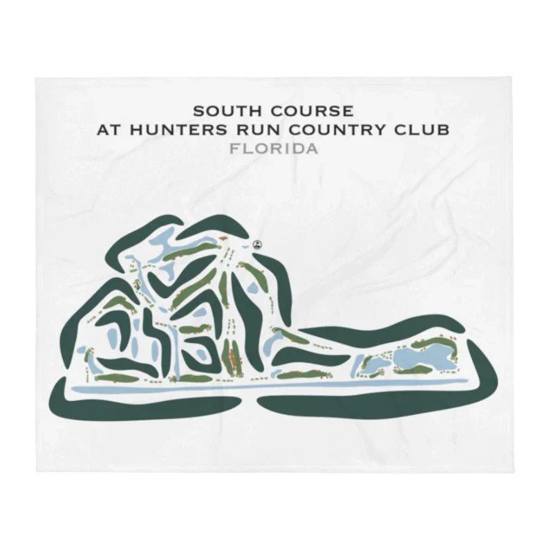 South Course at Hunters Run Country Club, Florida - Printed Golf Courses