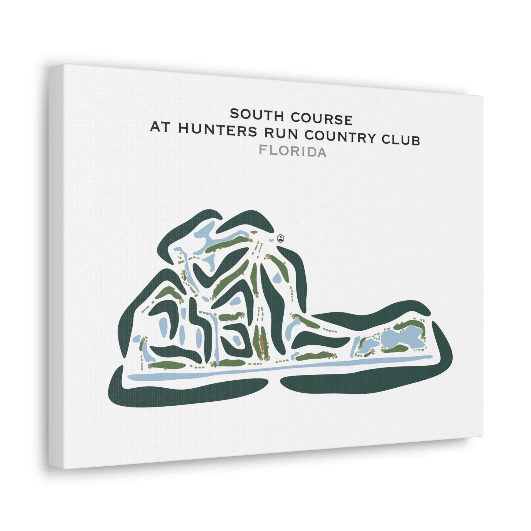 South Course at Hunters Run Country Club, Florida - Printed Golf Courses