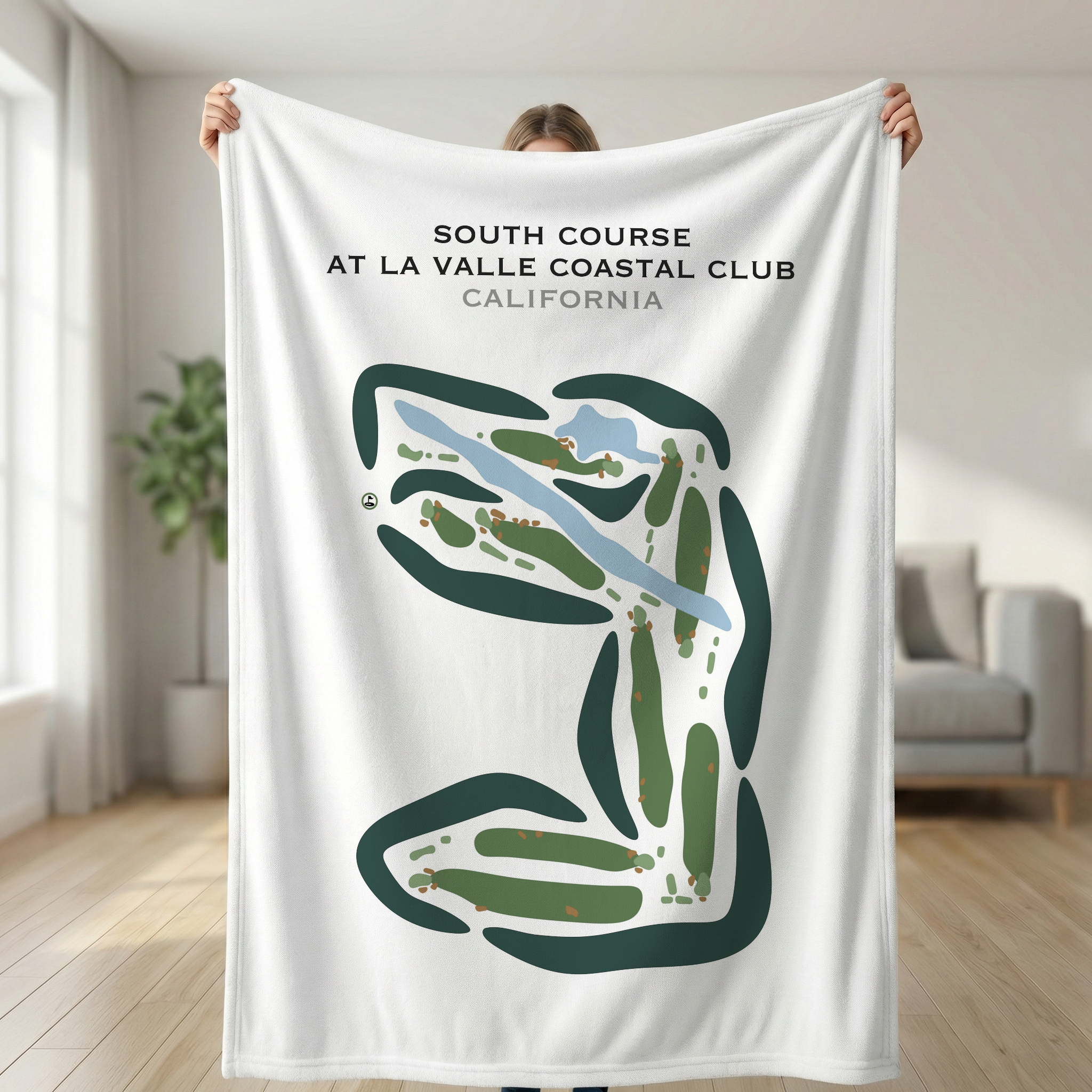 South Course at La Valle Coastal Club, California - Printed Golf Courses